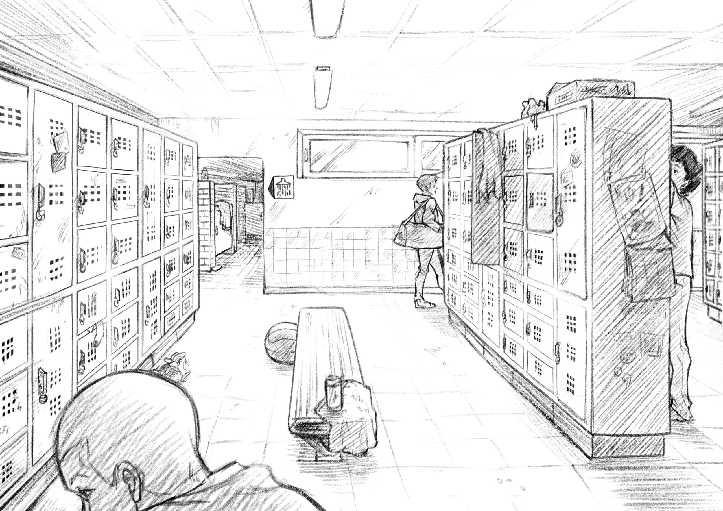 Brief: School environments with sketch-like style 2/3