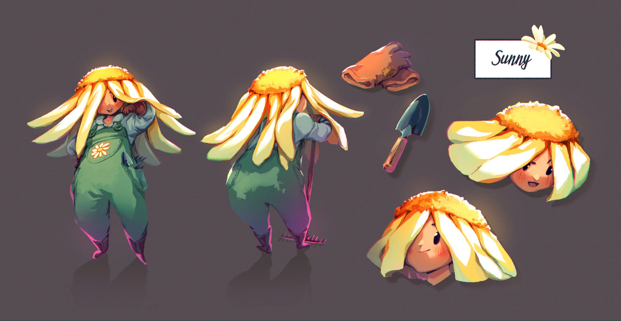 2/5 - Series of 5 character design sheets using varying artstyles