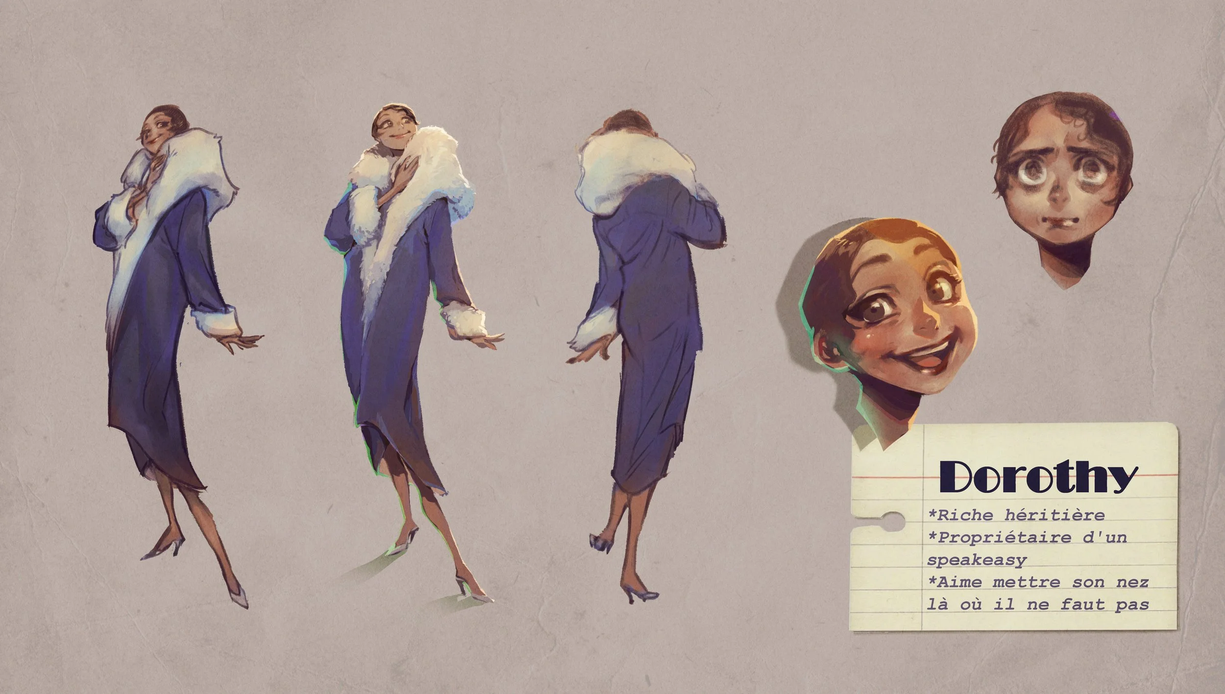 Turnaround and Facial expressions