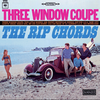 Album cover for "Three Window Coupe", the second LP released by The Rip Chords.
