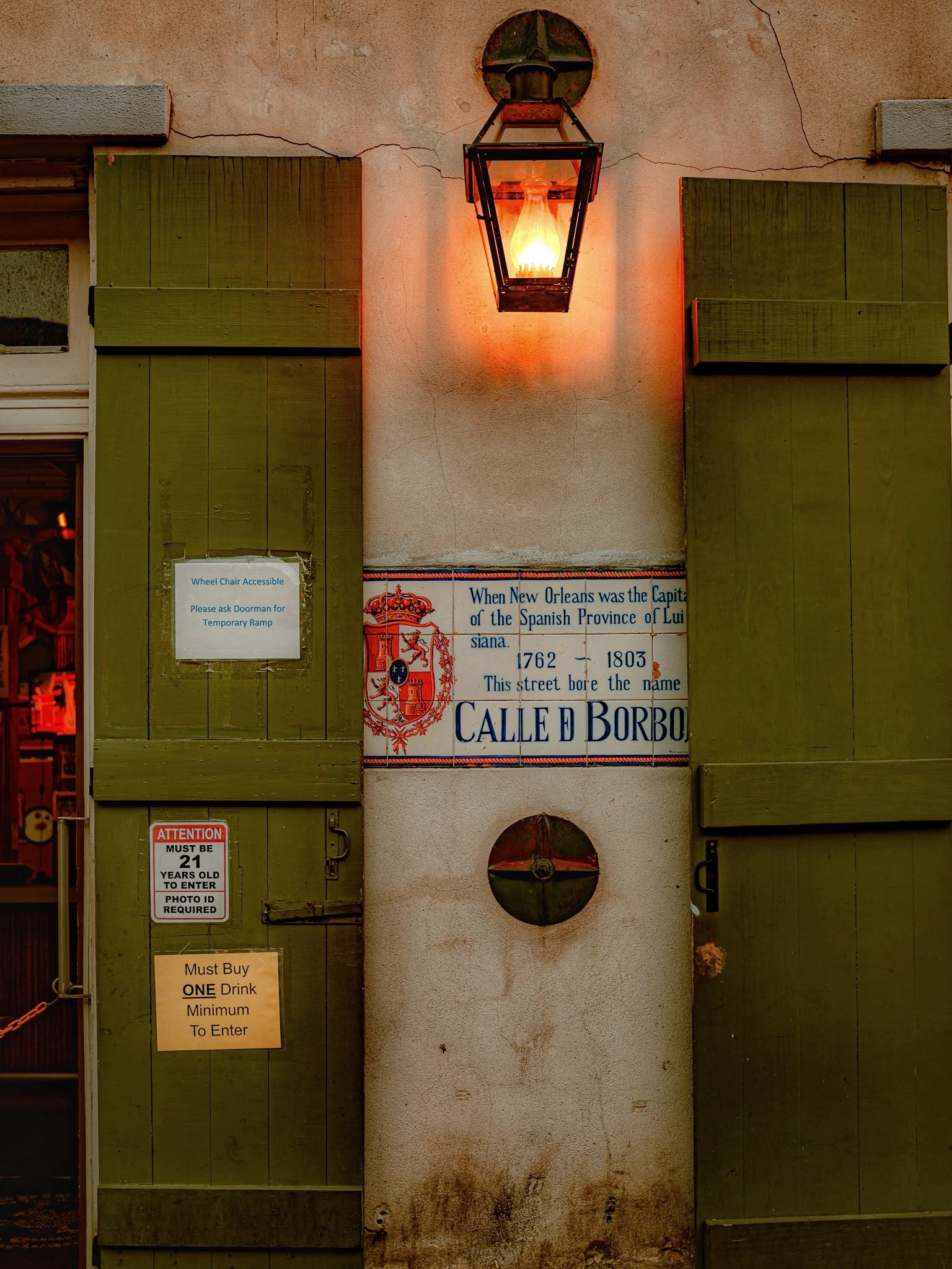 Calle de Bourbon Sign, French Quarter