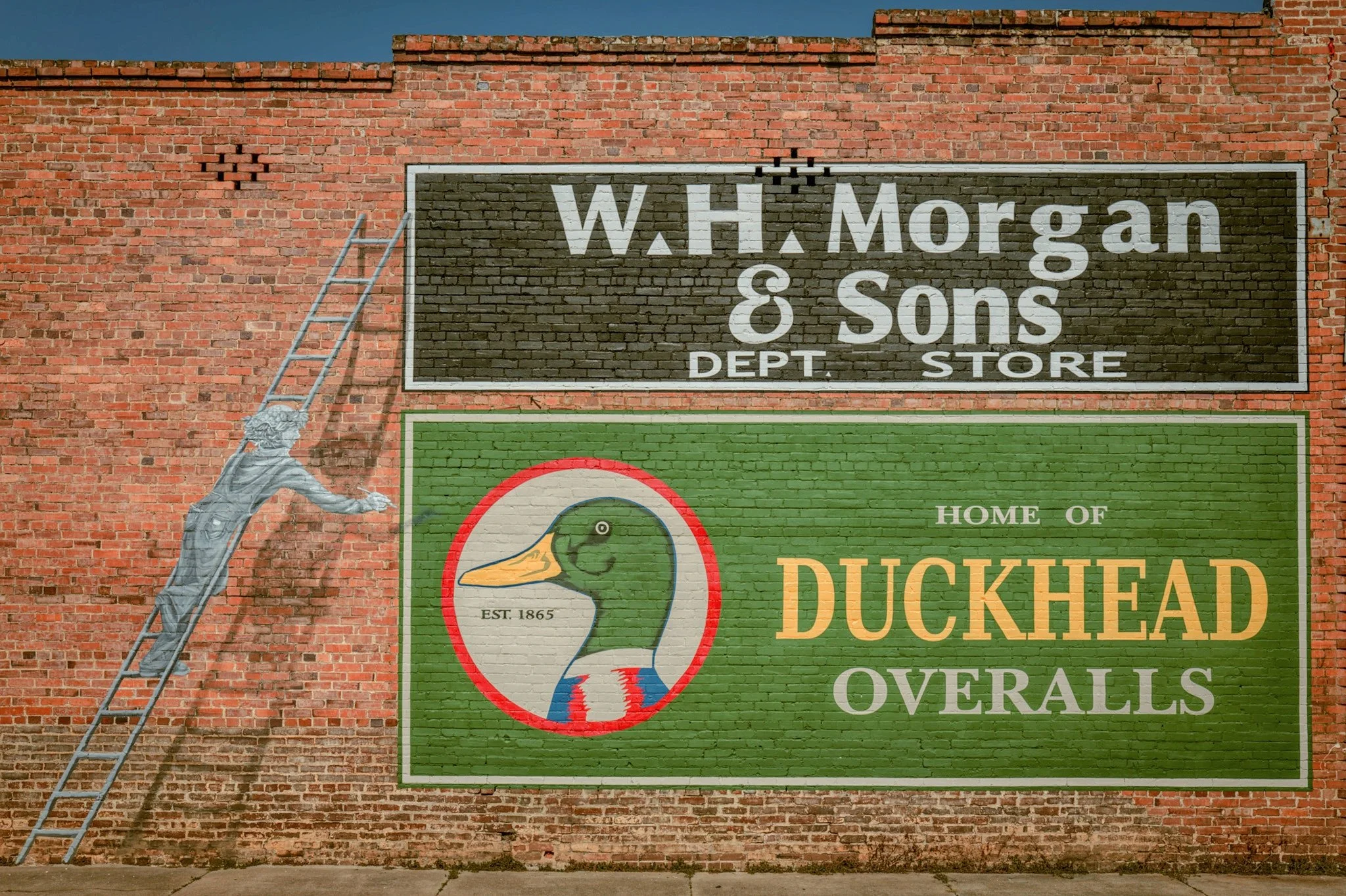 Duckhead Overalls Mural, Georgiana