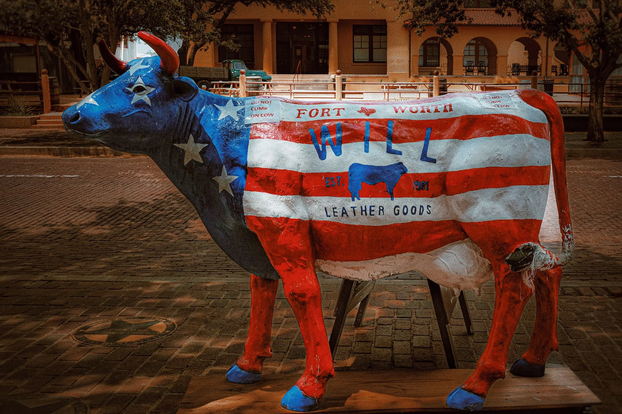 Fort Worth Red, White and Blue Cow, Fort Worth