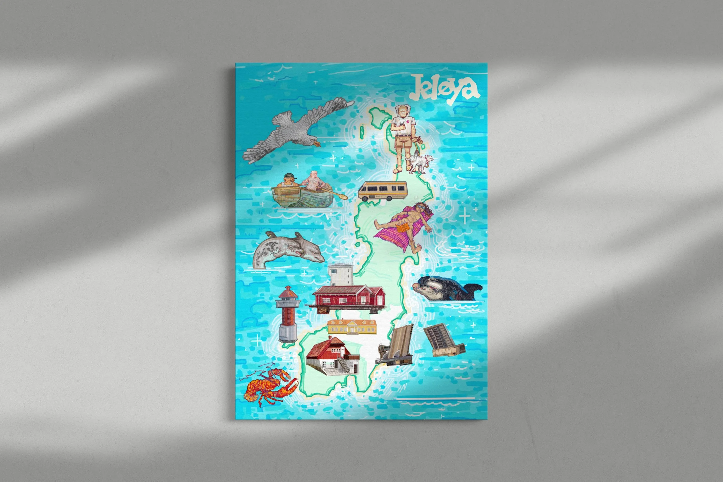 Jeløyakartet plakat