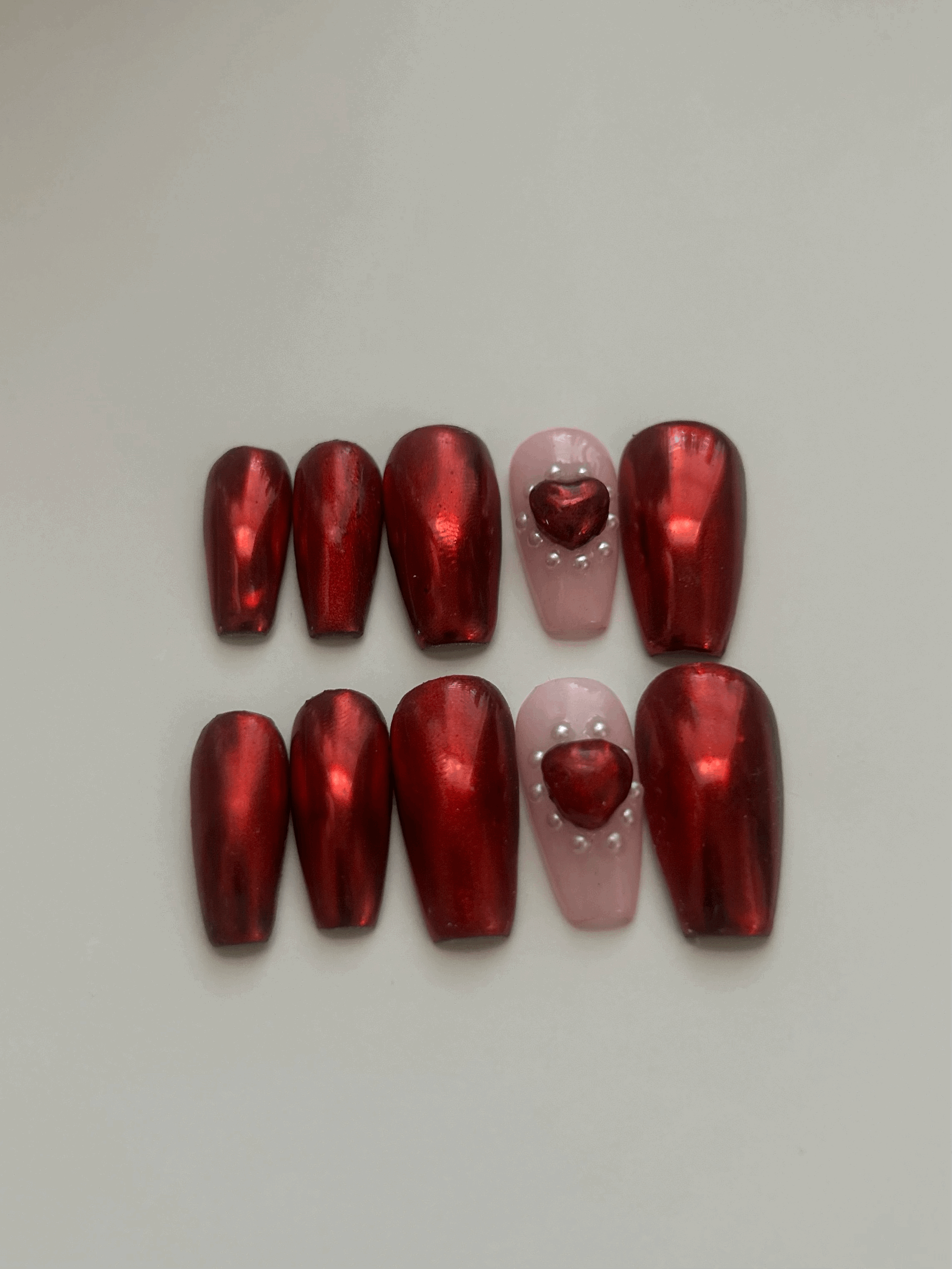 VELVET HEART CHROME SET