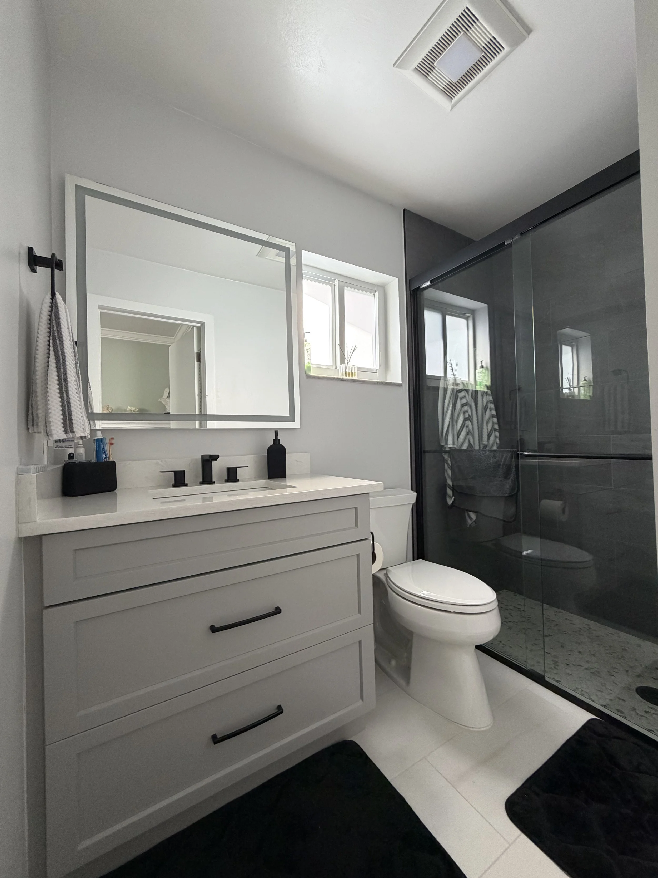 This compact layout delivers clean lines and and a monochromatic palette resulting in a serene yet sophisticated atmosphere. Thoughtful finishes and balanced textures give it the quiet presence of a high-end retreat.