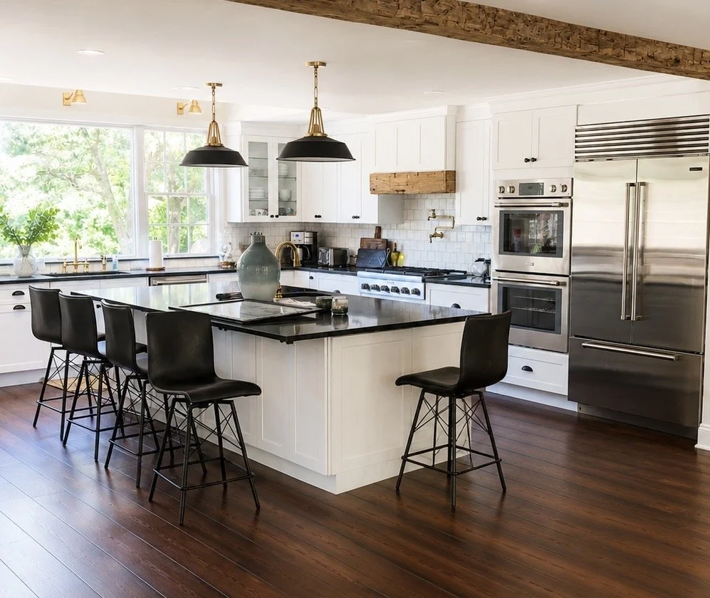 A beautifully reimagined farmhouse kitchen featuring custom craftsmanship that blends rustic character with modern comfort.