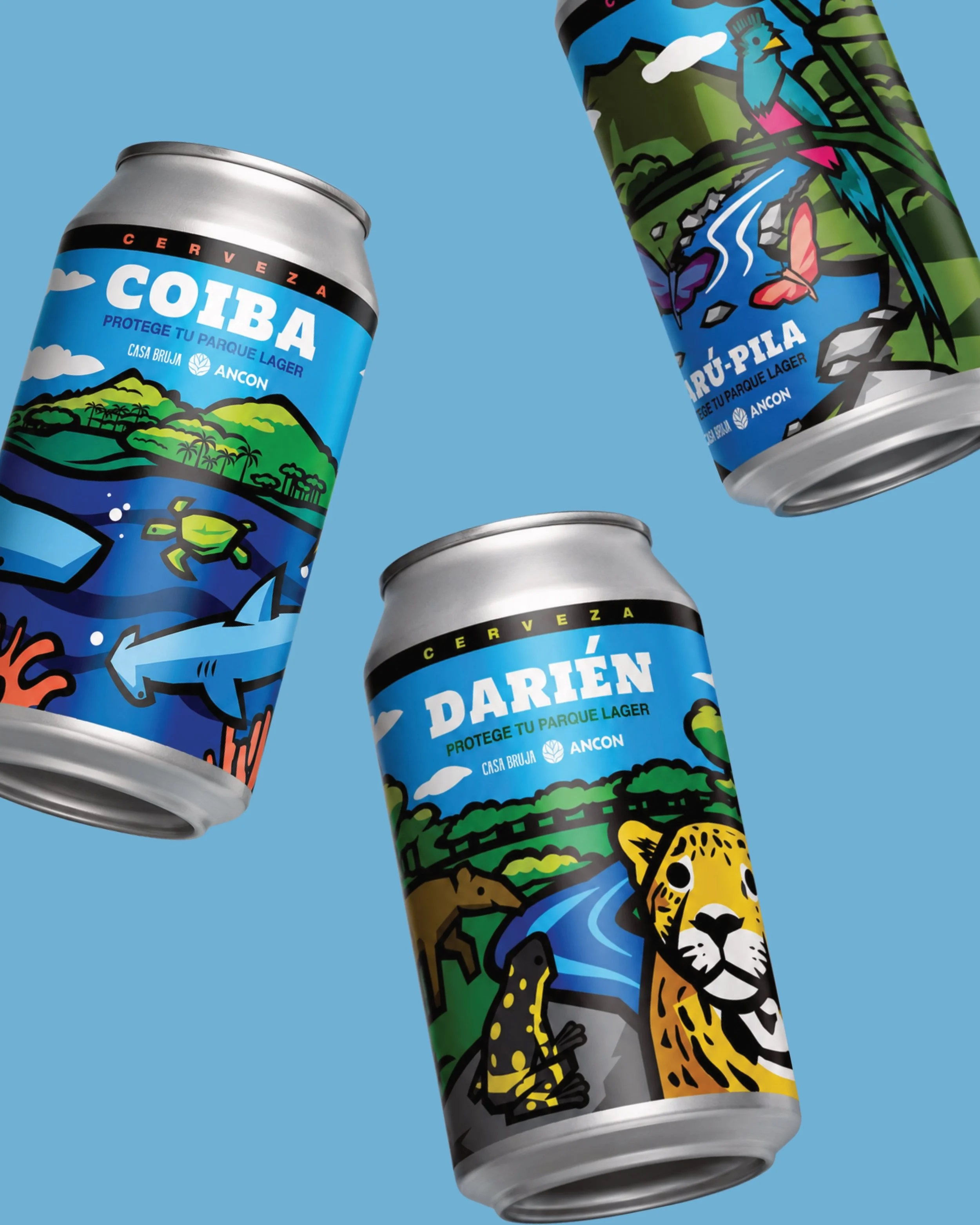 Ilustraci&oacute;n y dise&ntilde;o para @anconorg + @casabrujabrew - Una colaboraci&oacute;n hecha con mucho cari&ntilde;o para celebrar y proteger nuestros parques nacionales: Dari&eacute;n, Coiba y Bar&uacute; - PROTEGE TU PARQUE.