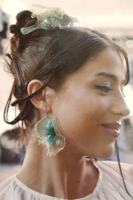 Lace Tann in Earrings