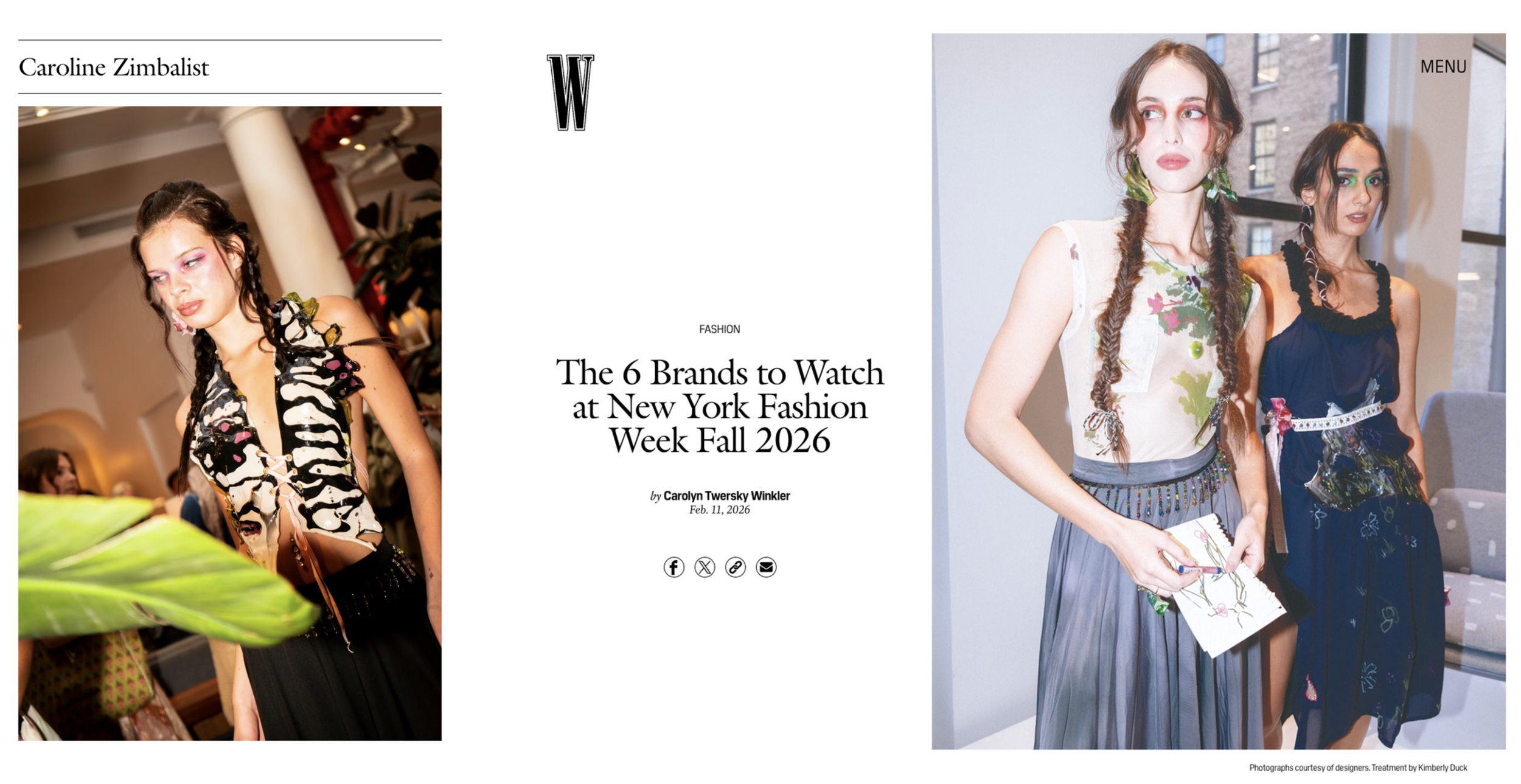 W Magazine 6 Brands To Watch NYFW FW26