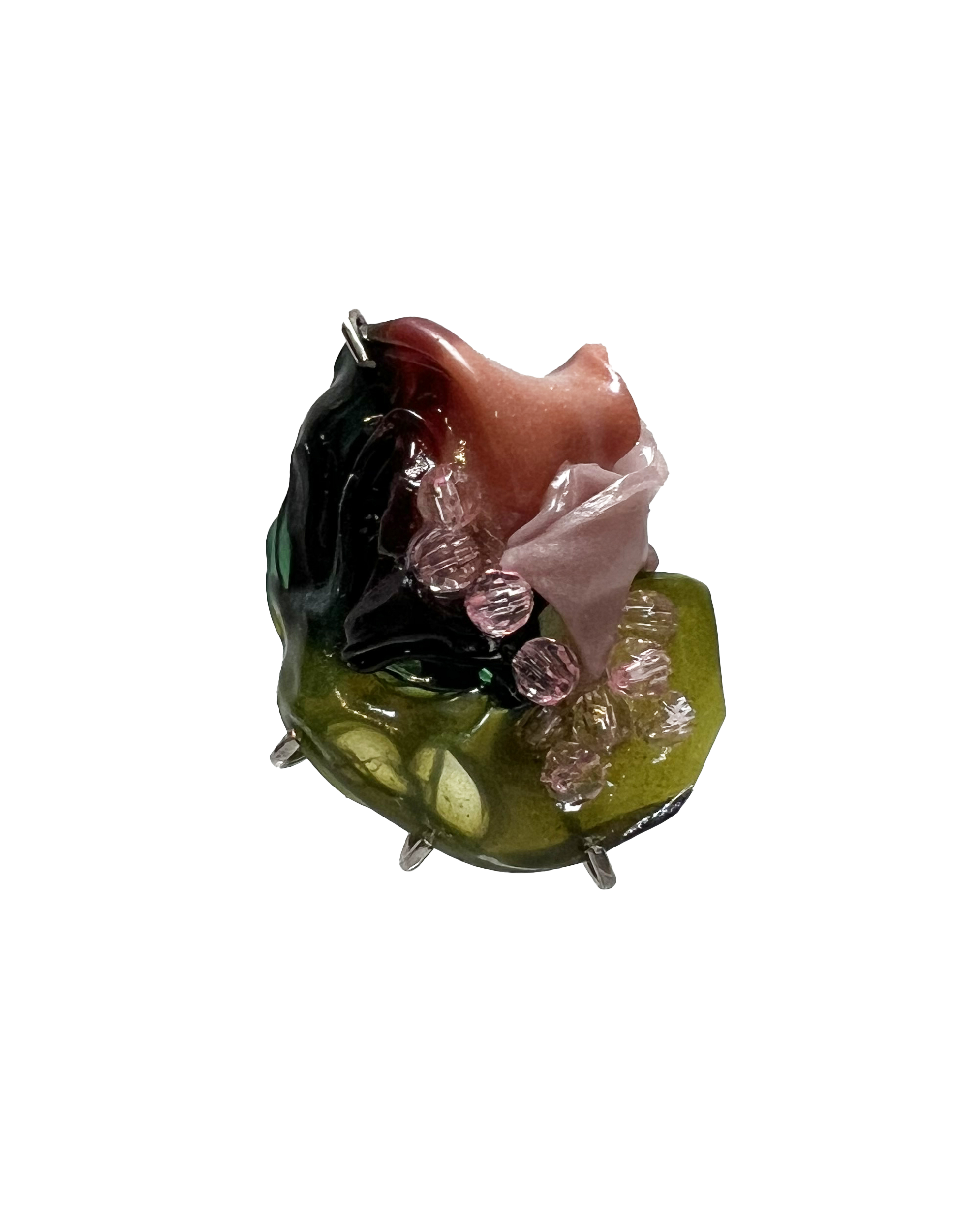 Beaded Teardrop Ring