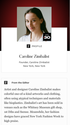 Forbes 30 under 30 2025 Arts and Style