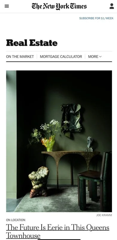 Greenery Vessel, part of Studio II Gallery, featured in The New York Times.