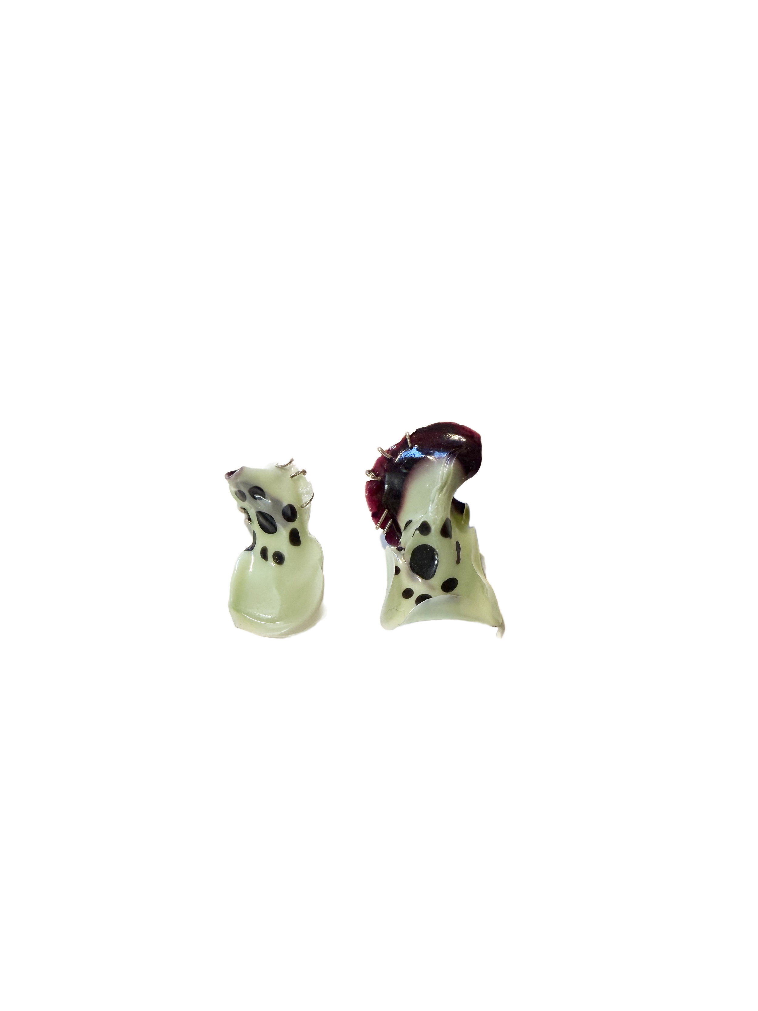 Speckle Floral Stud Earrings