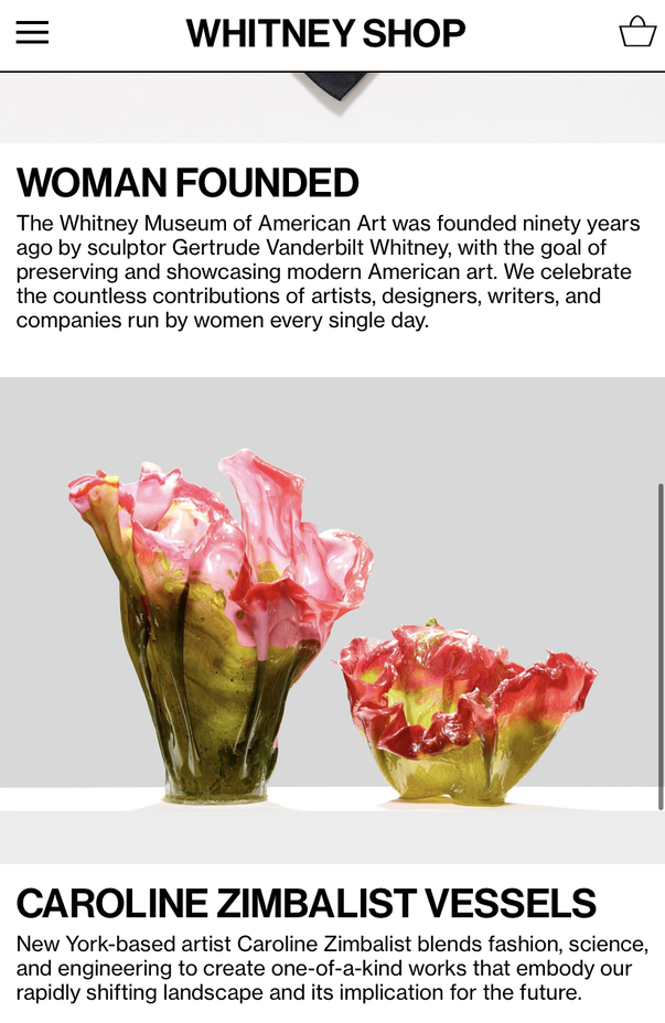 Whitney Museum Gift Shop Newsletter