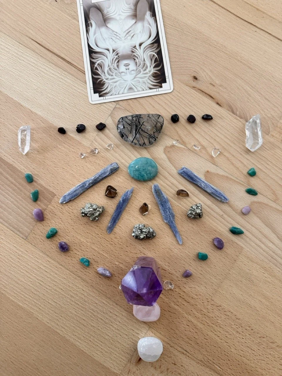 Individuelle Kristall-Mandala