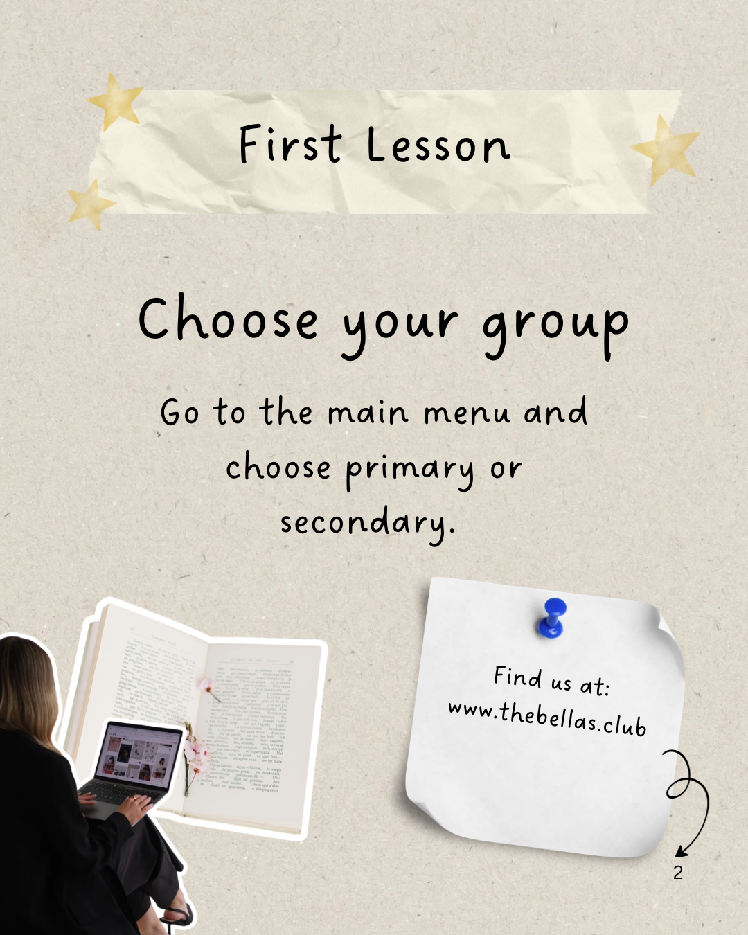 Online learning guide, page 2.