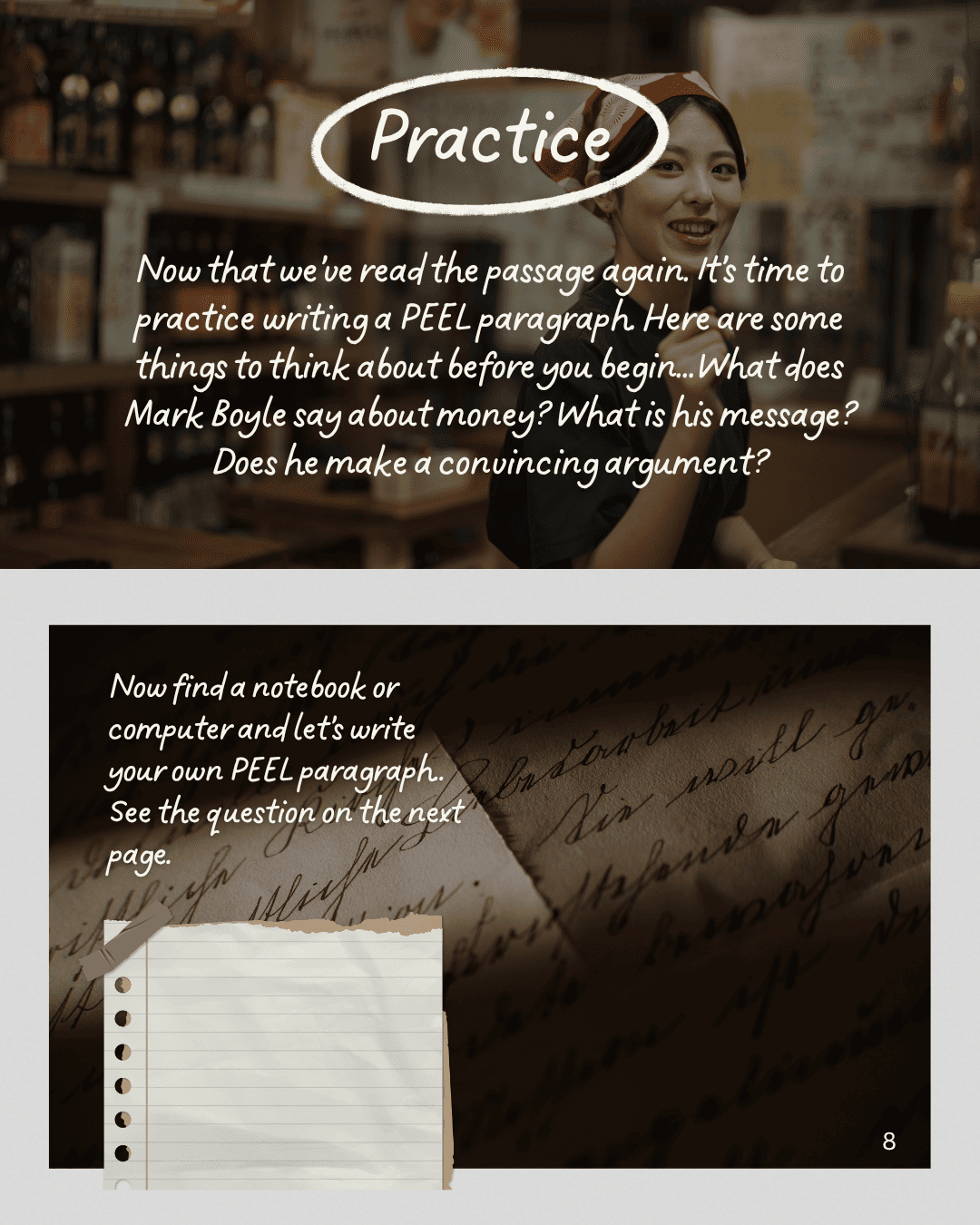 Peel paragraphs, part 2, page 8.