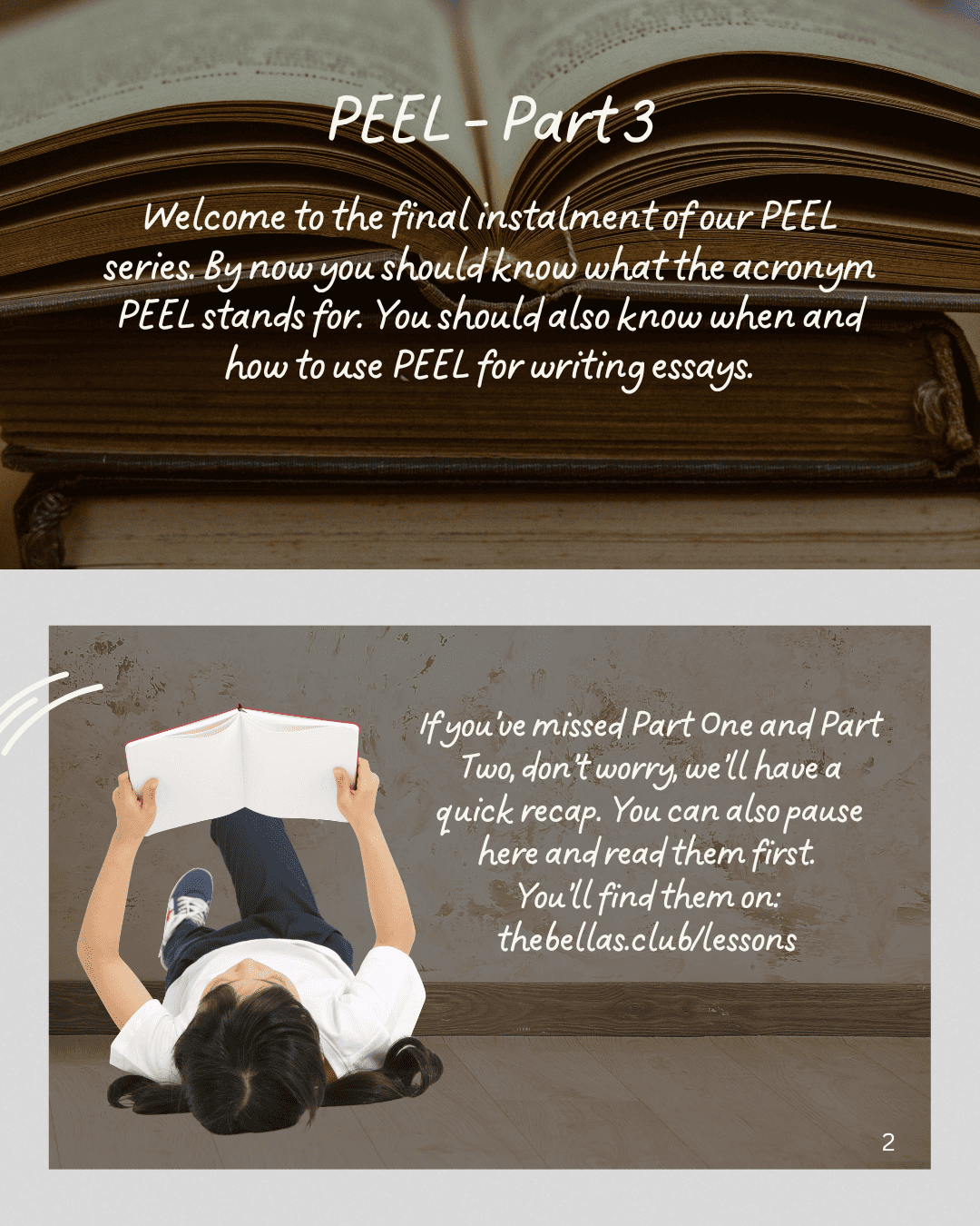 Exam essay writing, page 2.