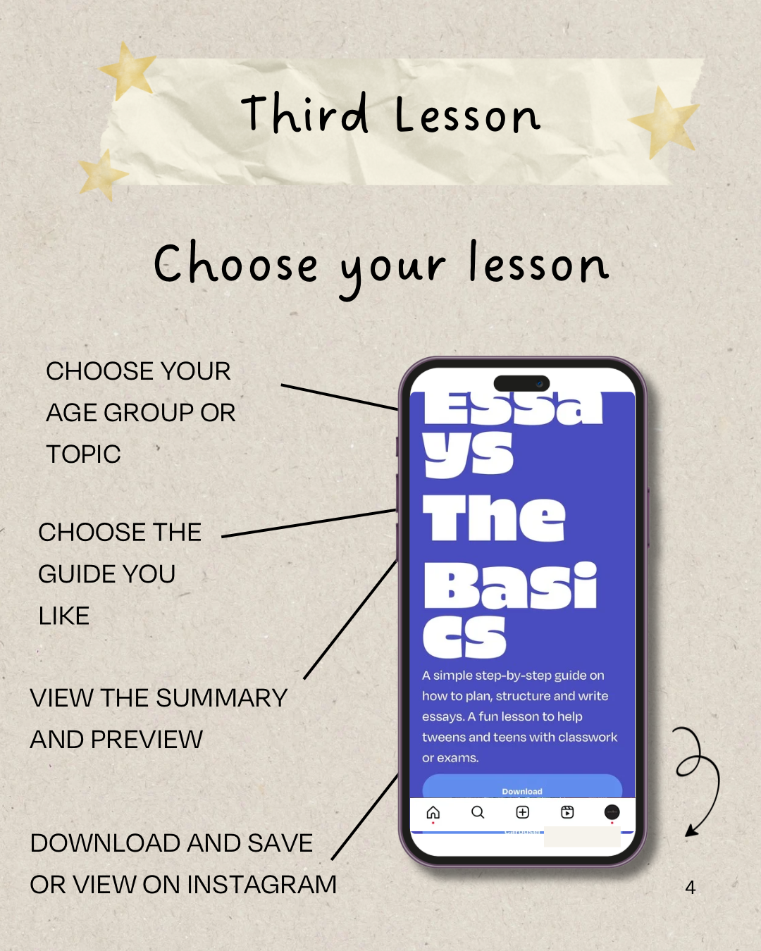 Online learning guide, page 4.
