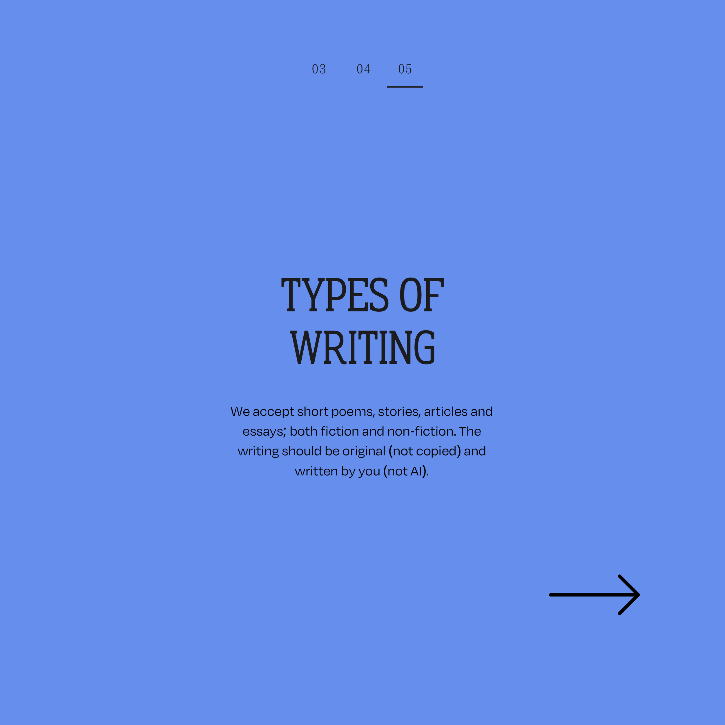 Club for young writers, page 5.