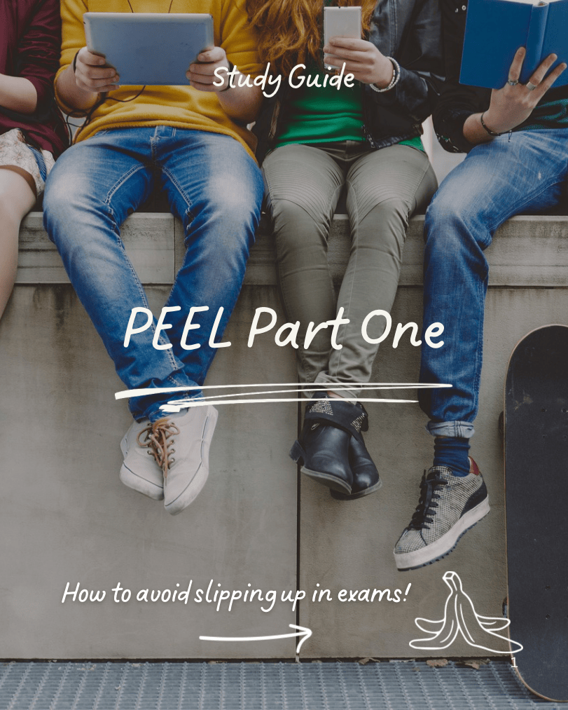 PEEL Essay writing guide, page 1. 