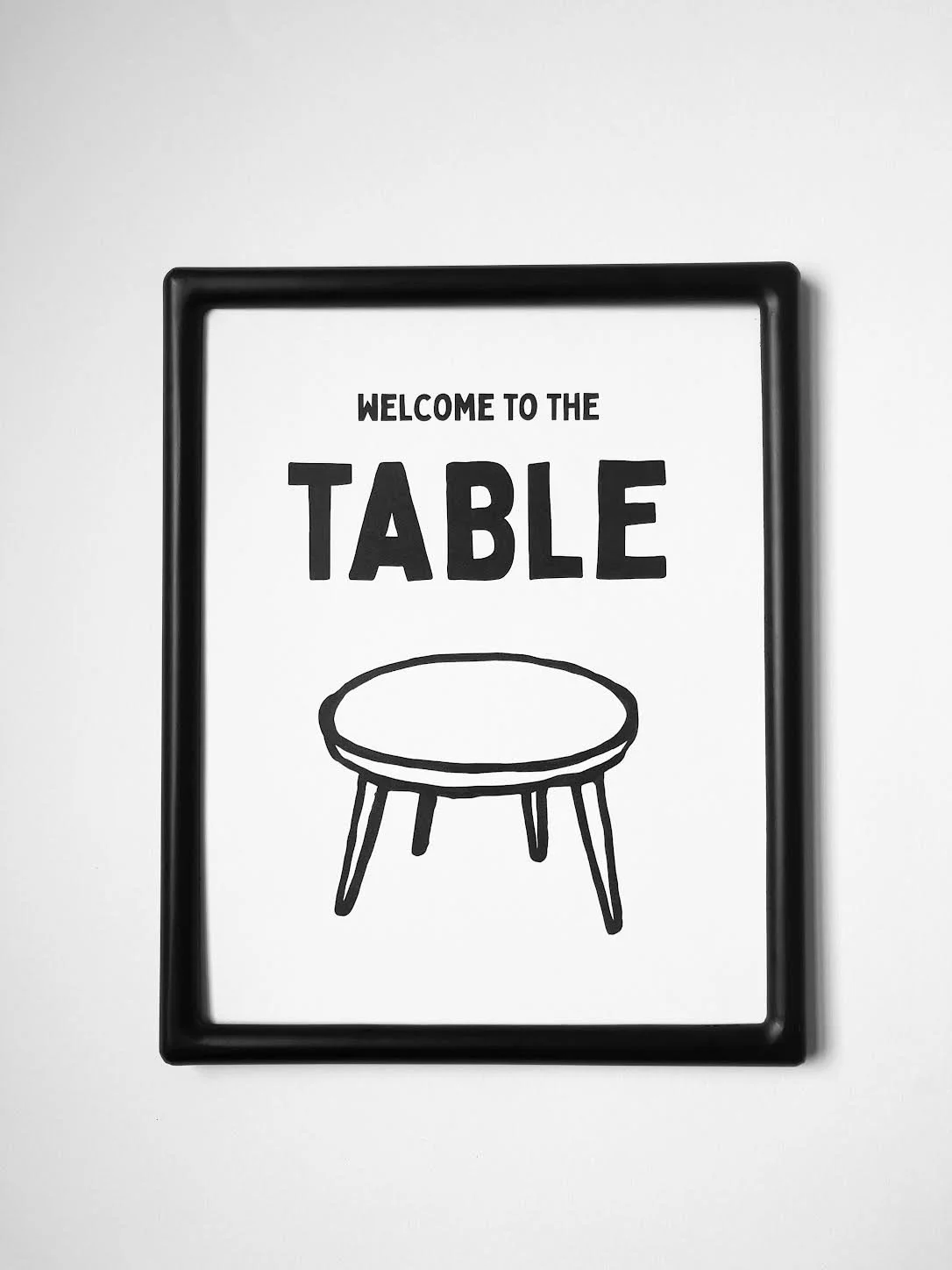 WELCOME TO THE TABLE 8x10