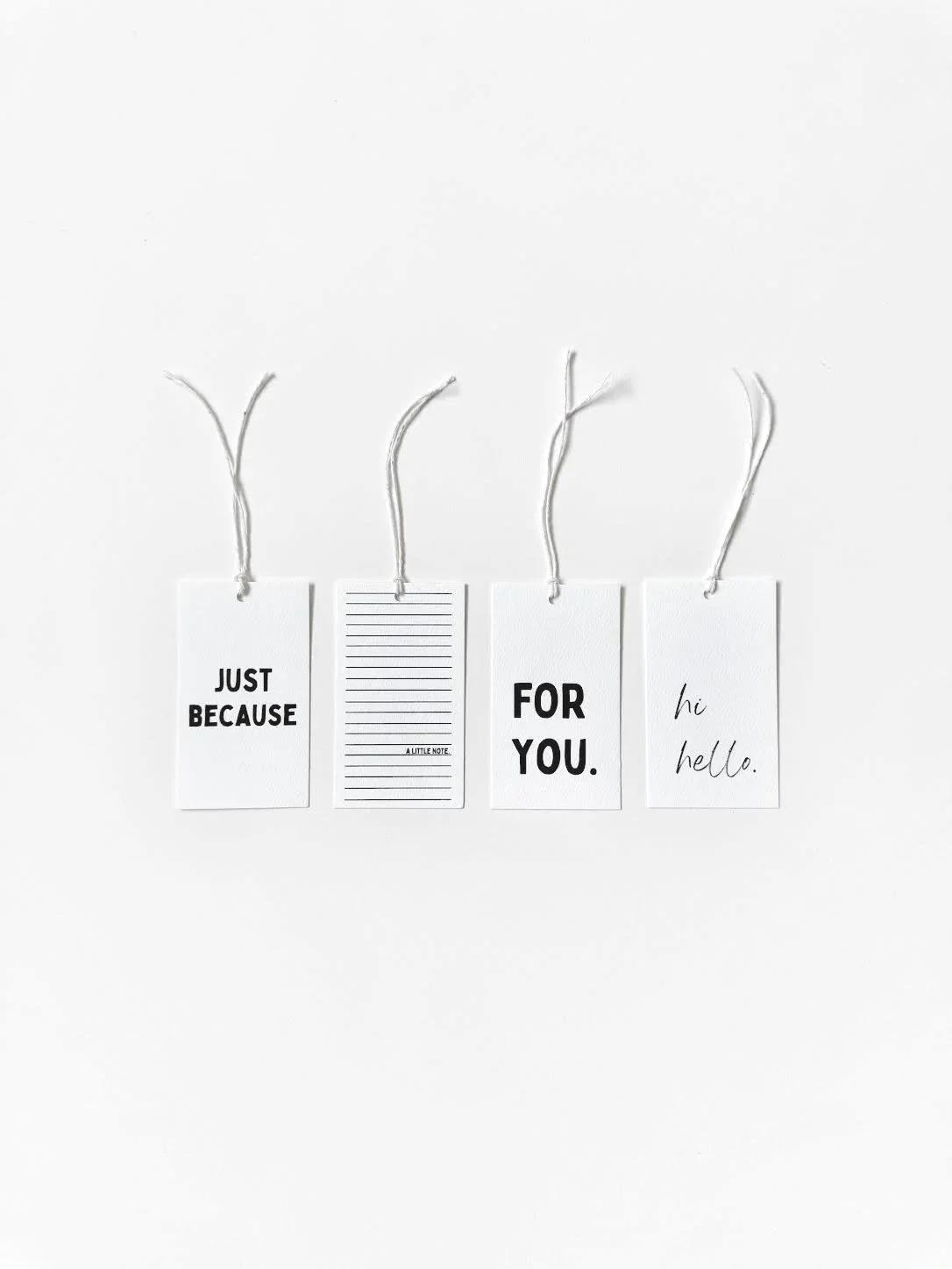 JUST BECAUSE GIFT TAGS