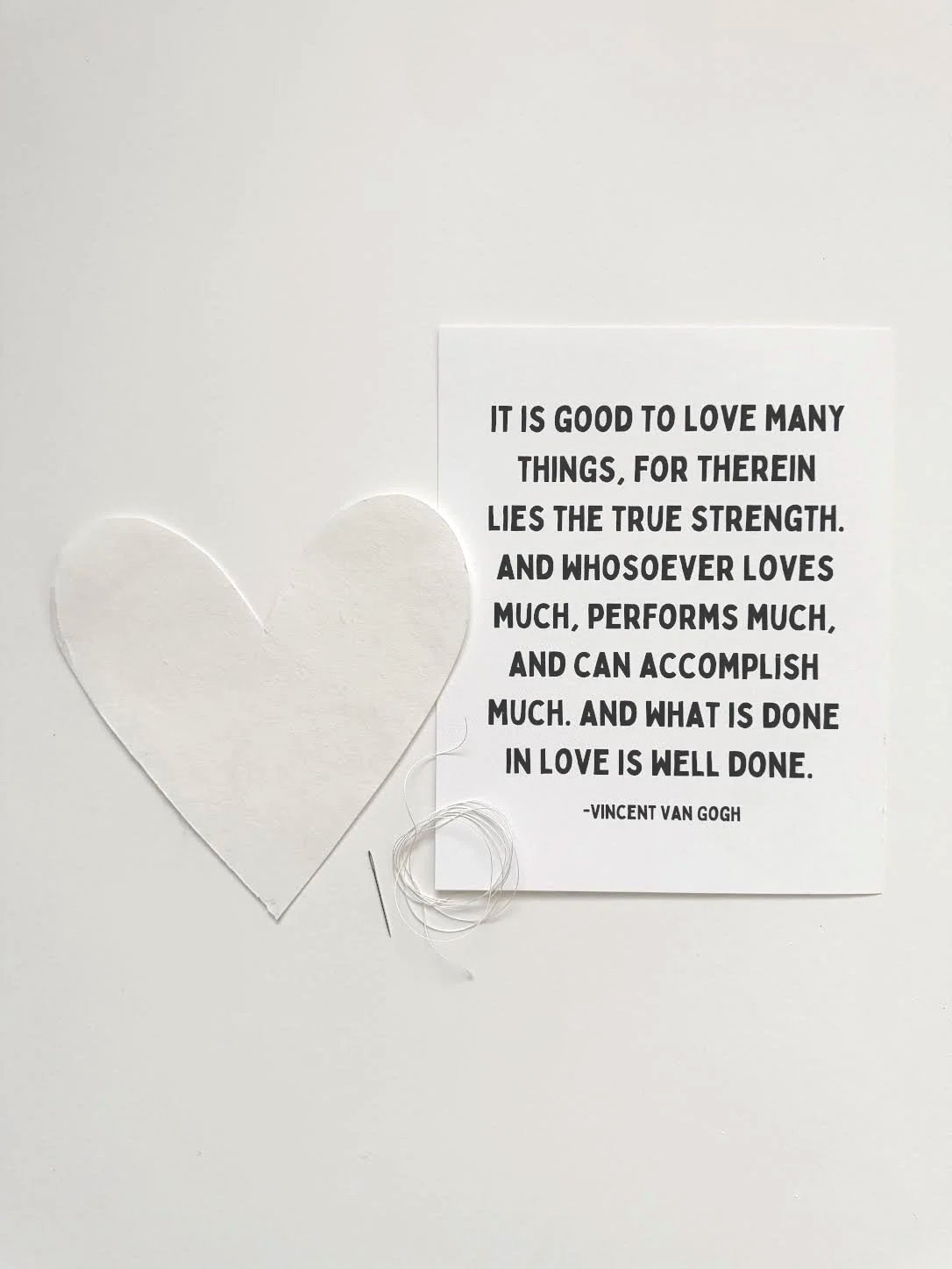 White Heart Banner Kit