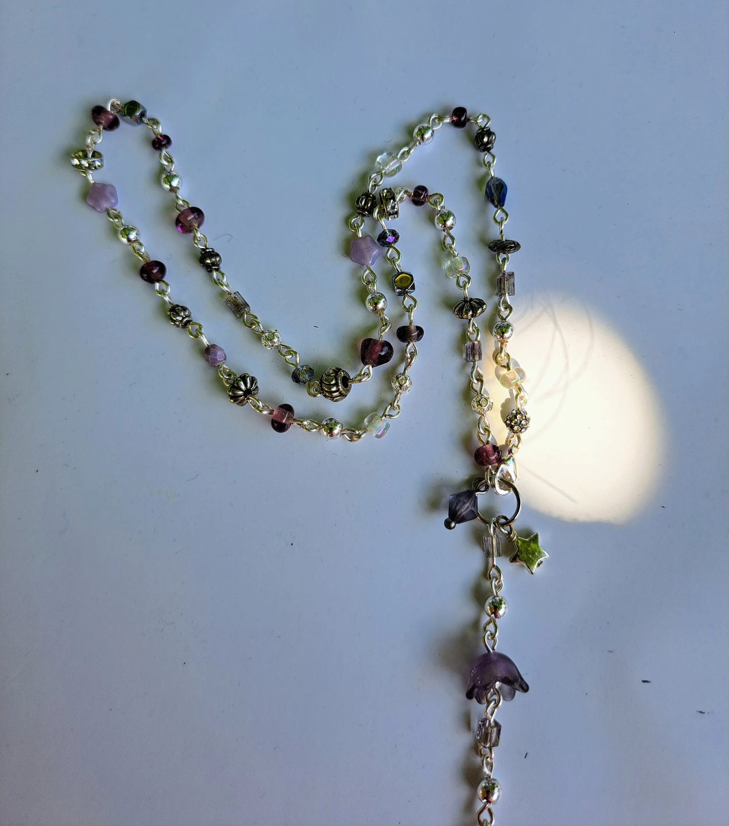 Purple Dream Drop Necklace