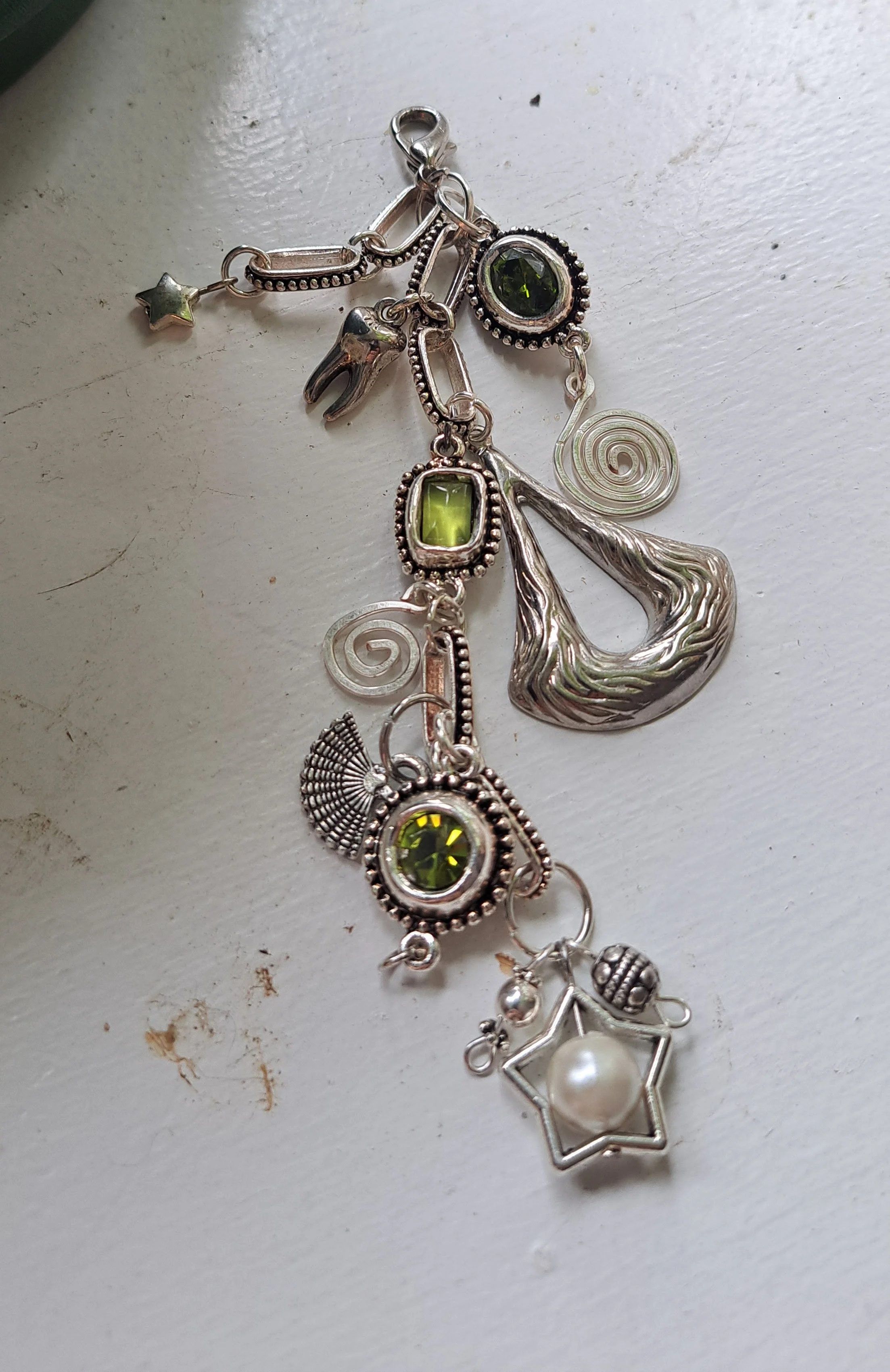 Silver Dreams Bag Charm
