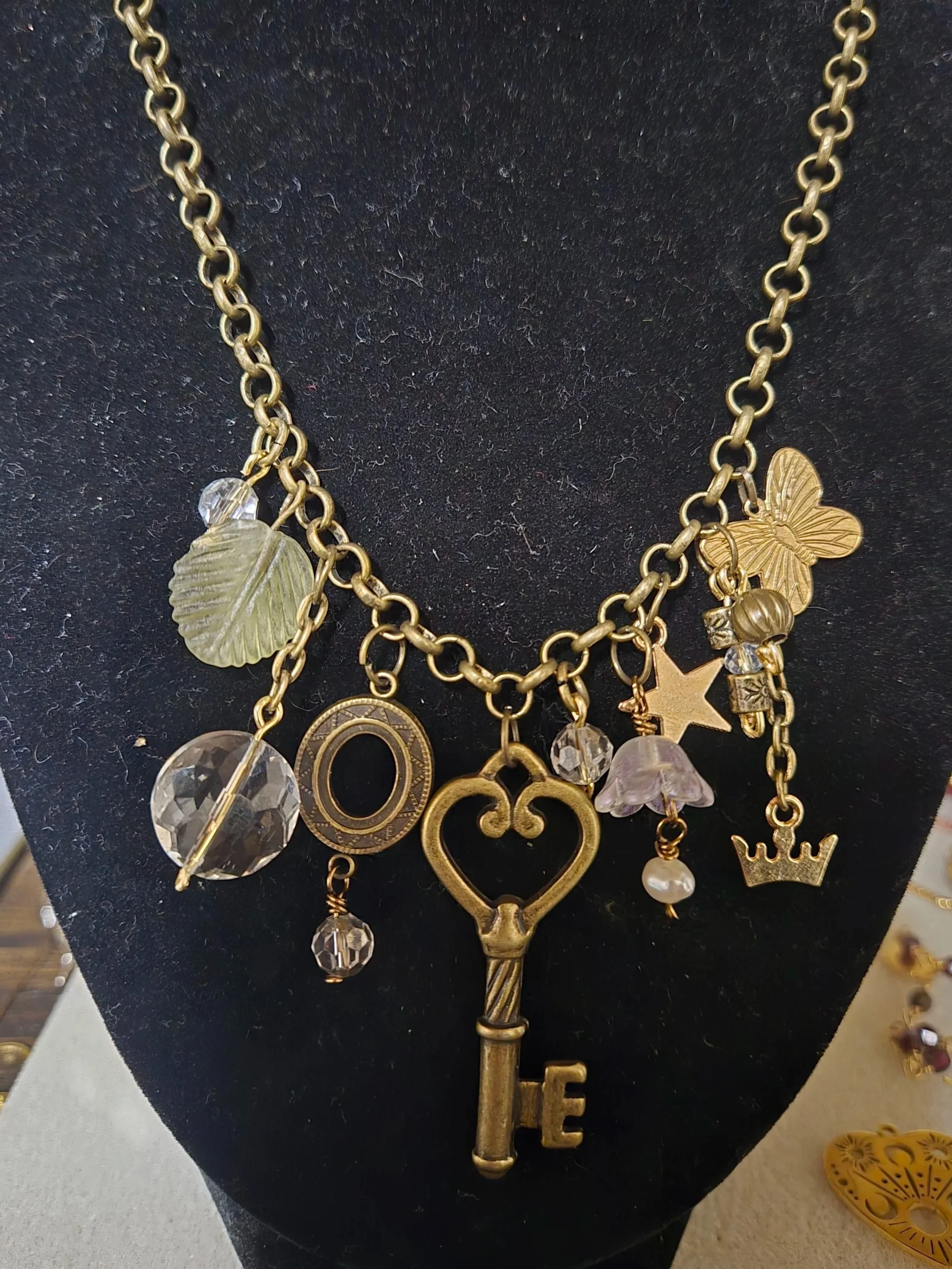 Forgotten Key Charm Necklace