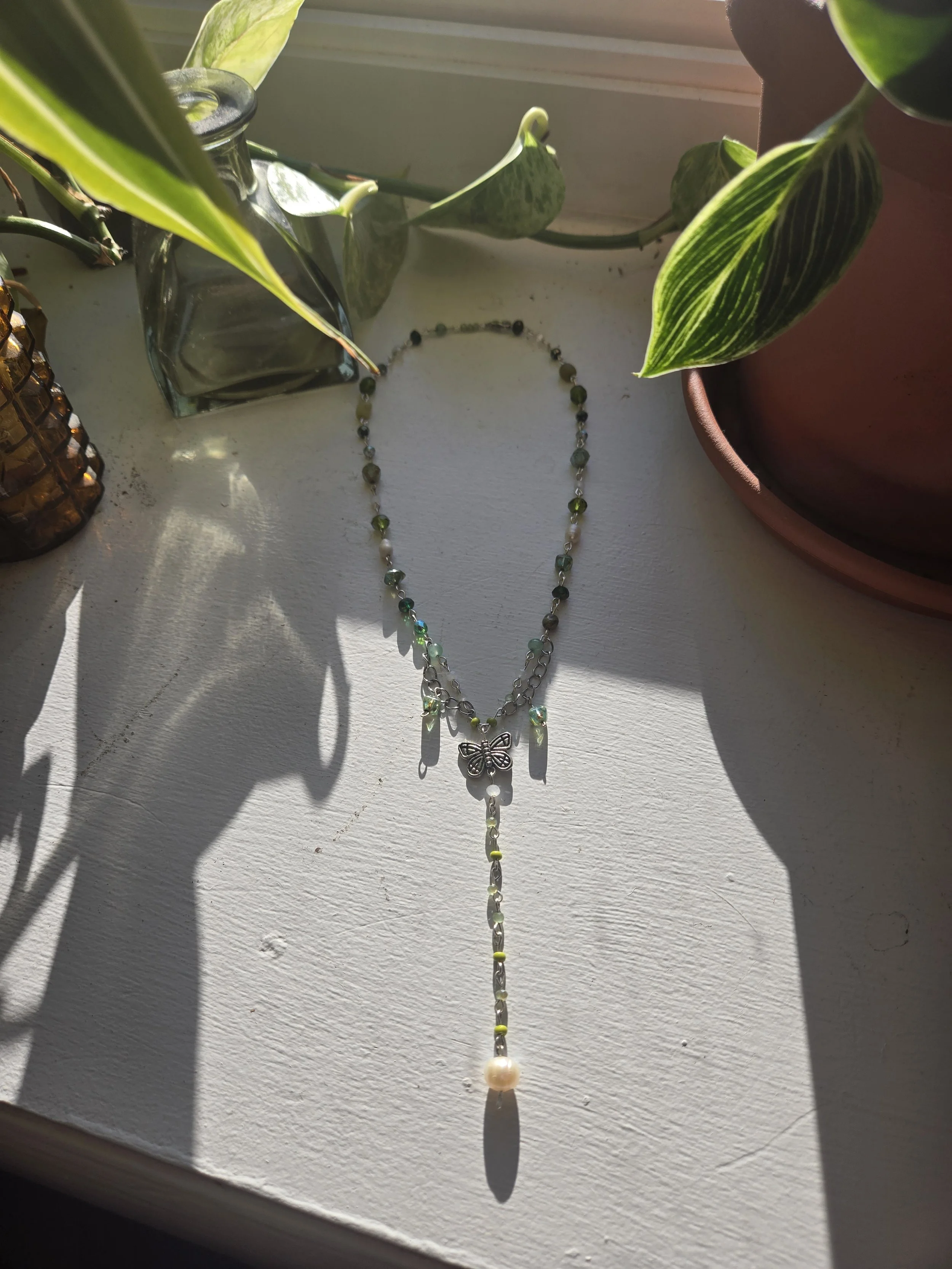 Butterfly Drop Necklace