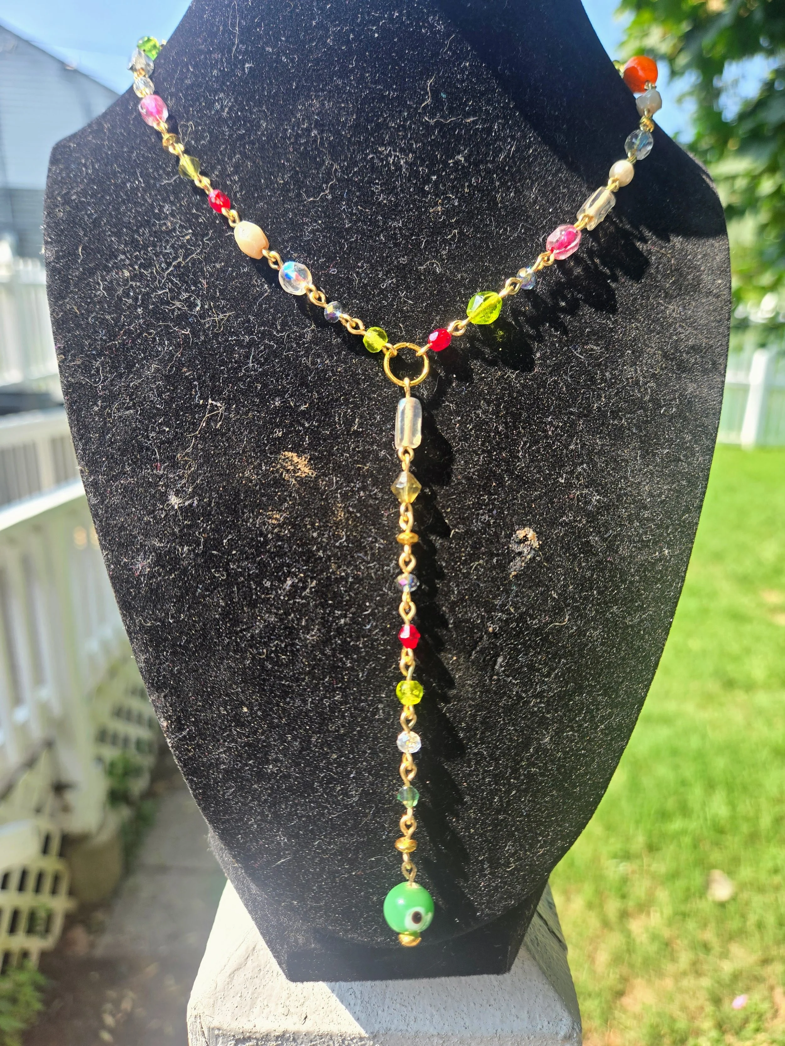 All Eyes on Me Drop Necklace