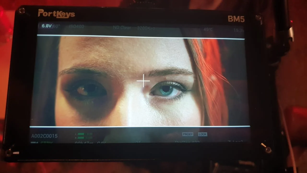 Monitor Footage on shoot for 'Dare' (2020).