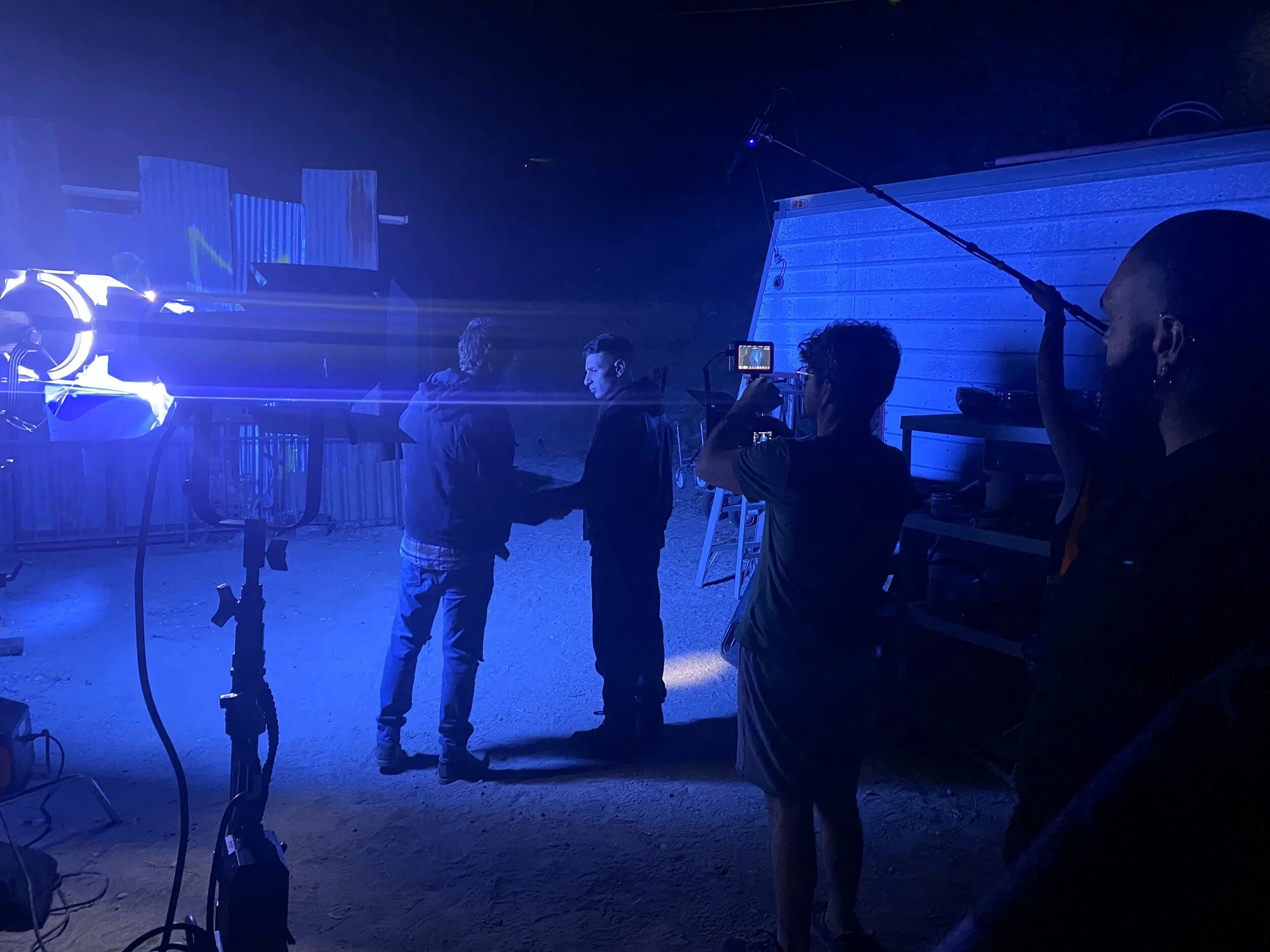 Night shoot on ranch for 'Jackals' (2023).