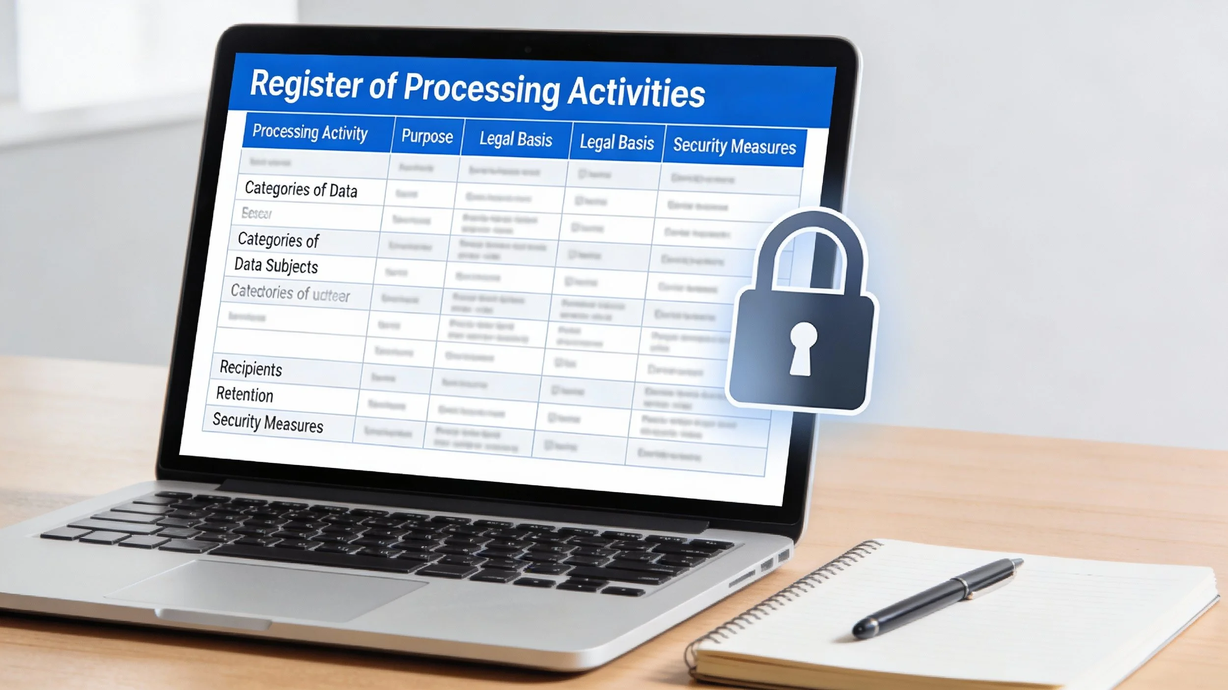 Register of Processing Activities Template