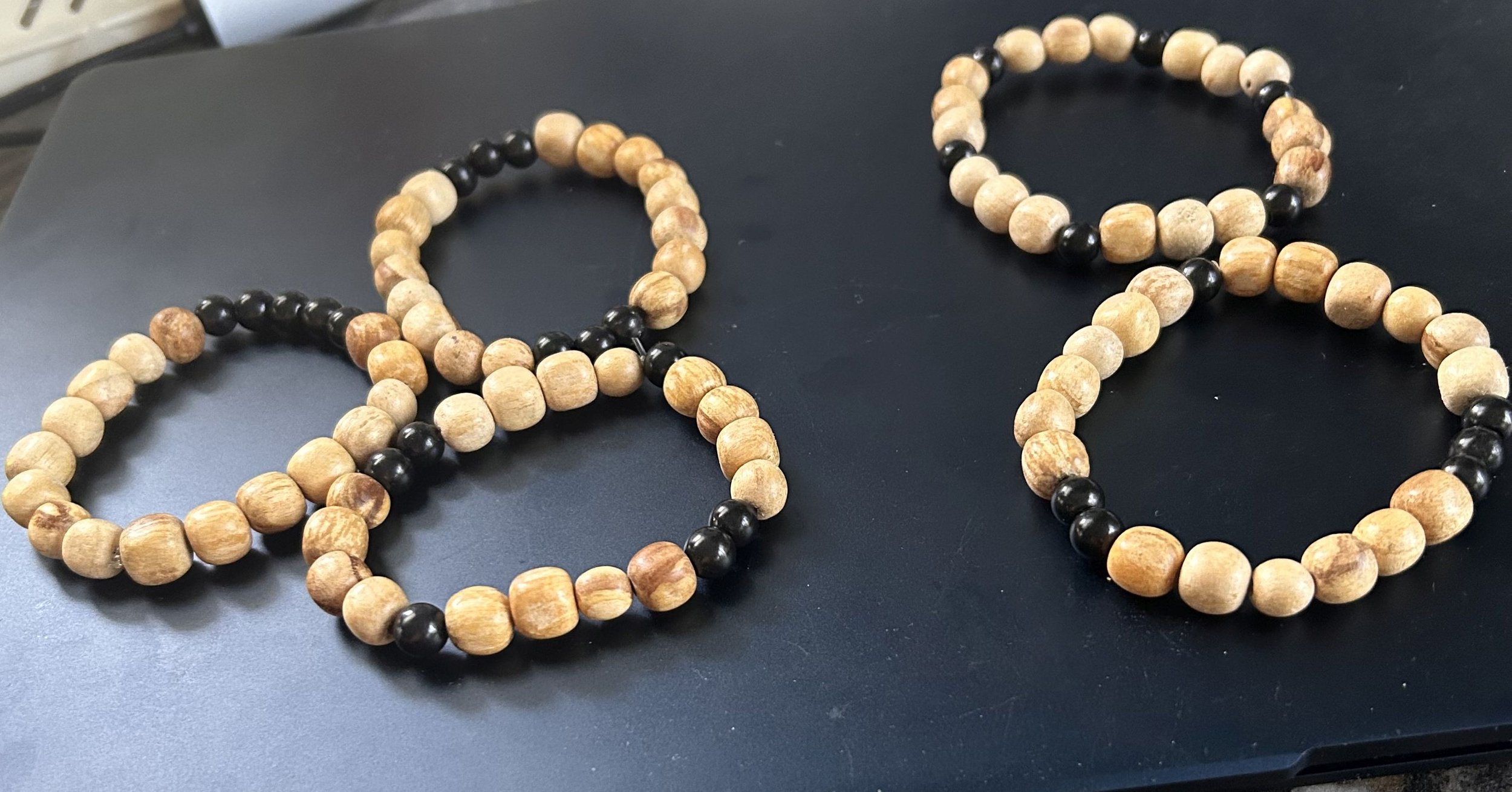Shungite and Palo Santo Bracelets