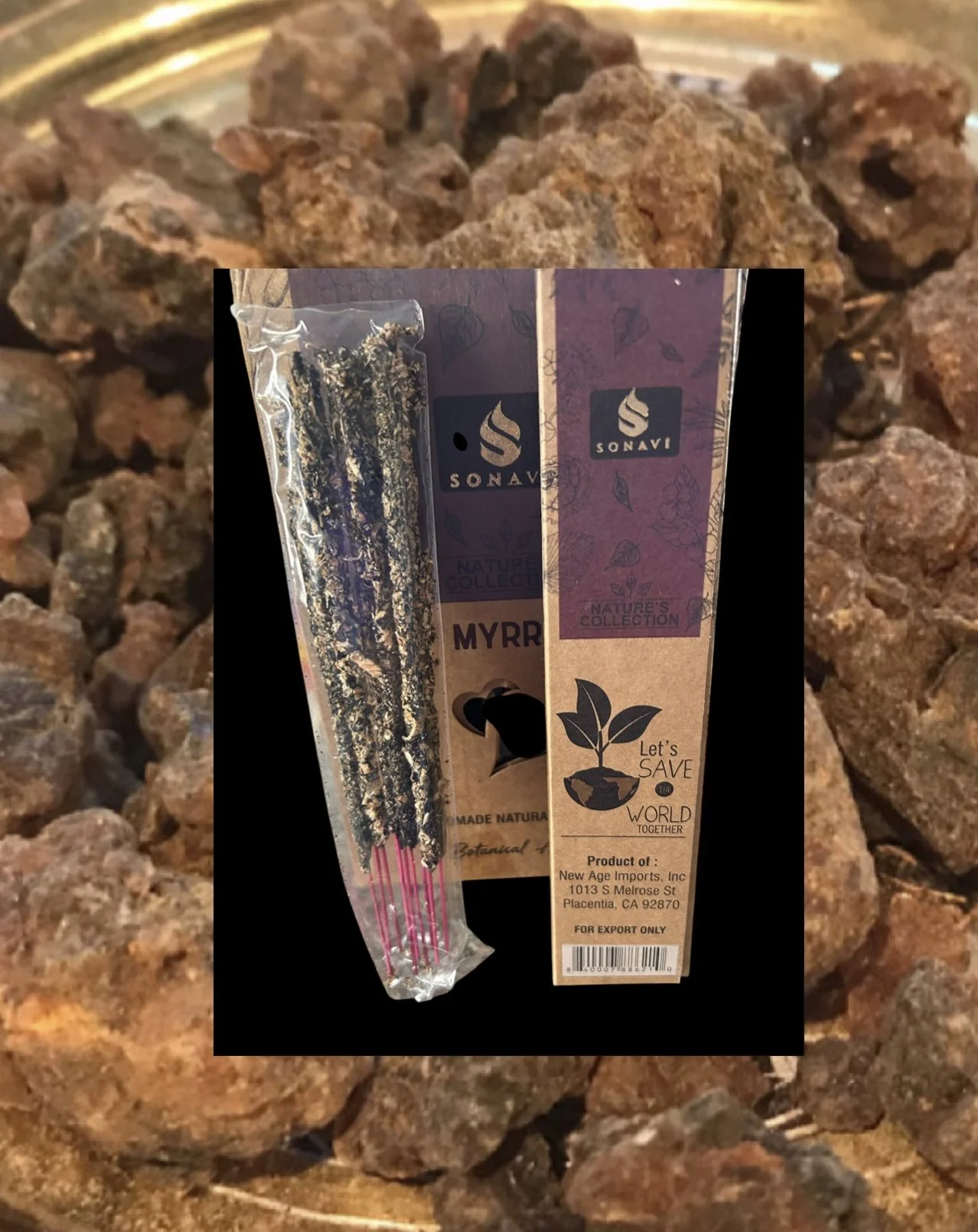 All Natural Myrrh (Commiphora Myrrh ) Incense Sticks