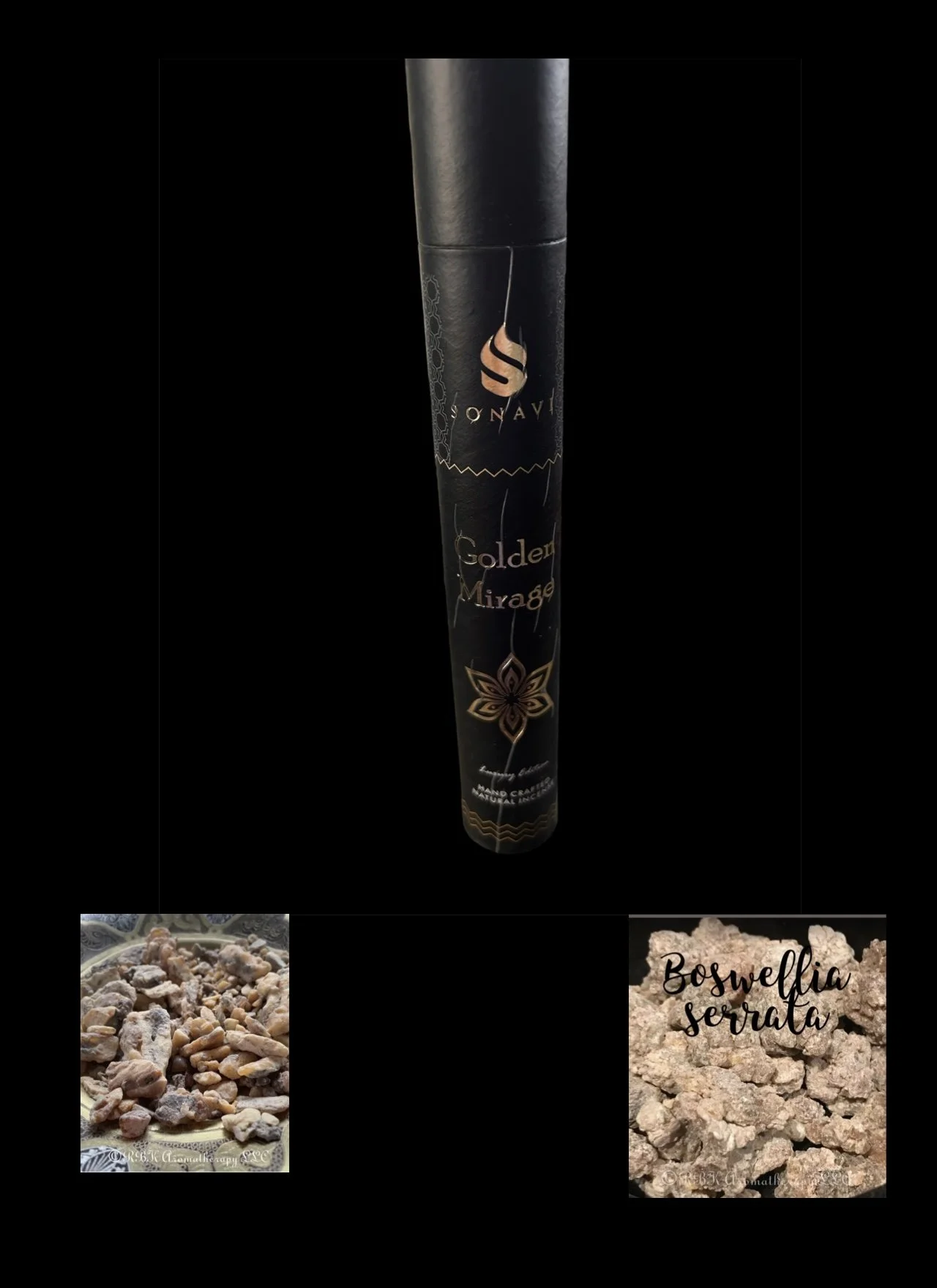 SONAVI - Luxury Limited Edition - Golden Mirage 50 grams Incense