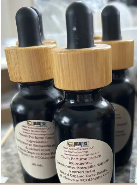 Frankincense Boswellia dalzielli, carteri, Rose Youth Serum-30mls