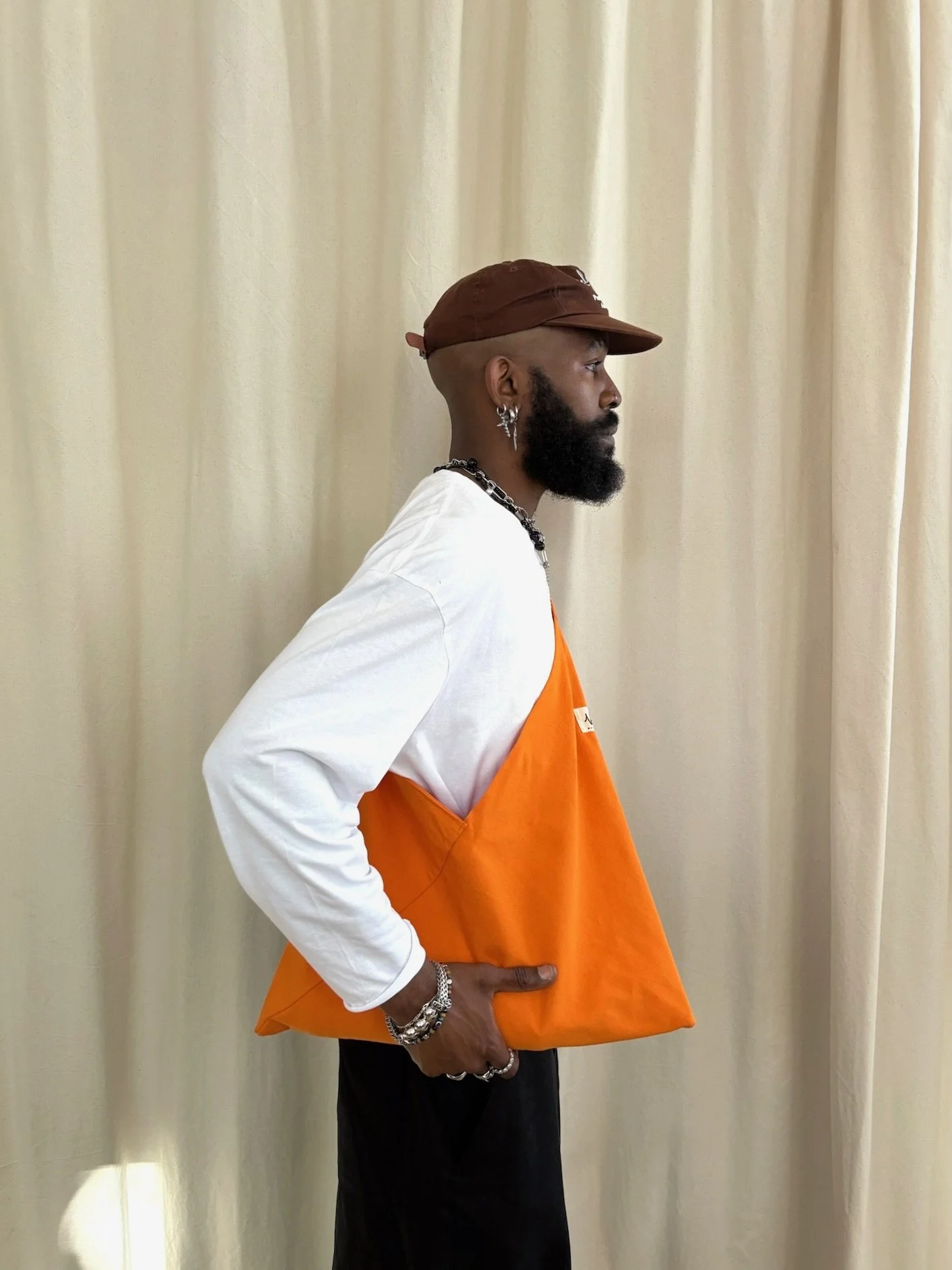 Grand sac cabas - orange