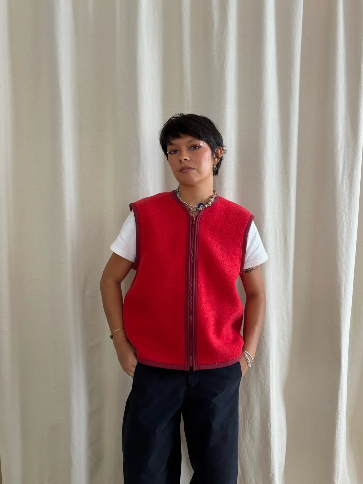 Gilet sans manche - rouge