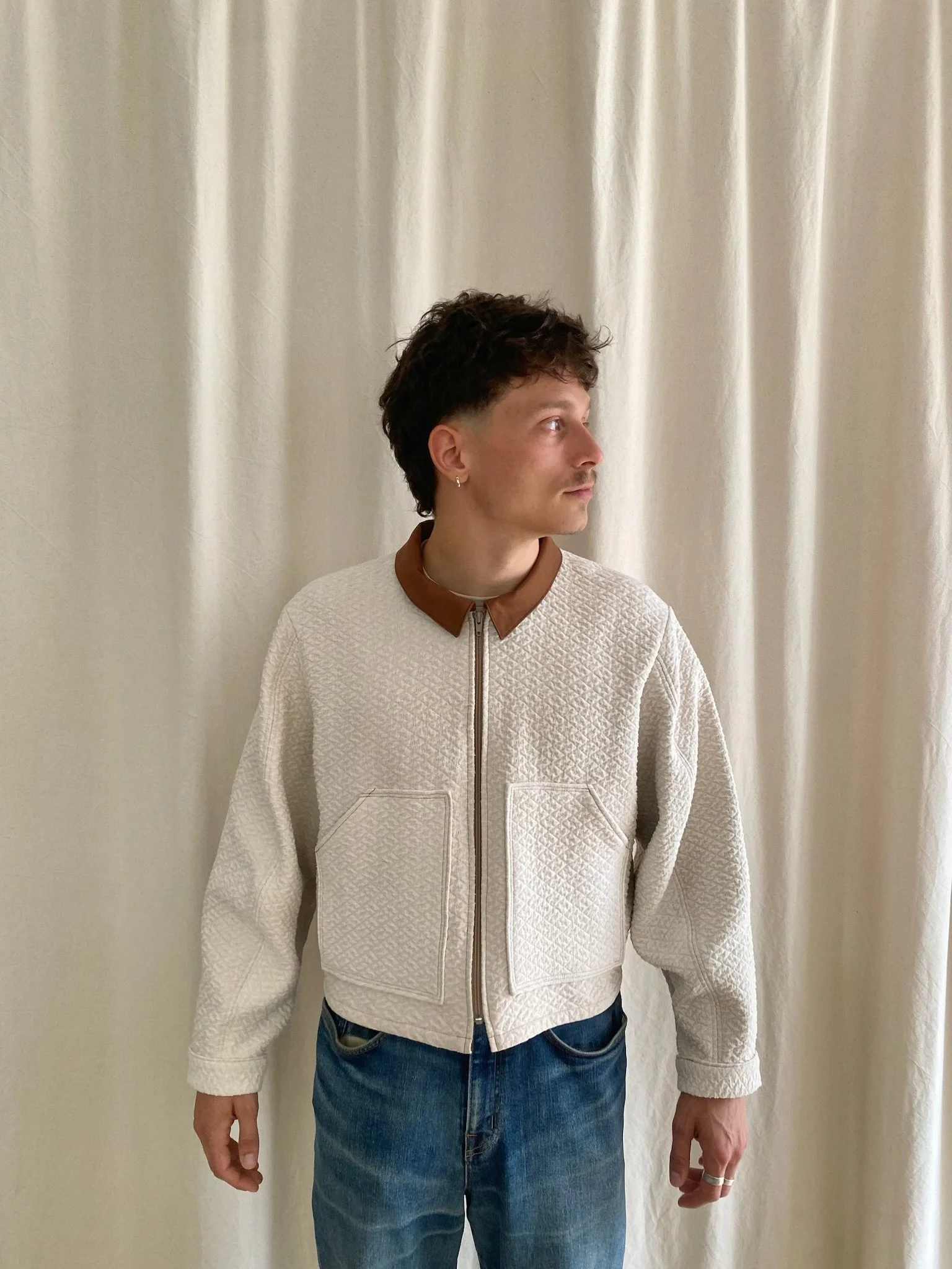 Veste ballon - écru