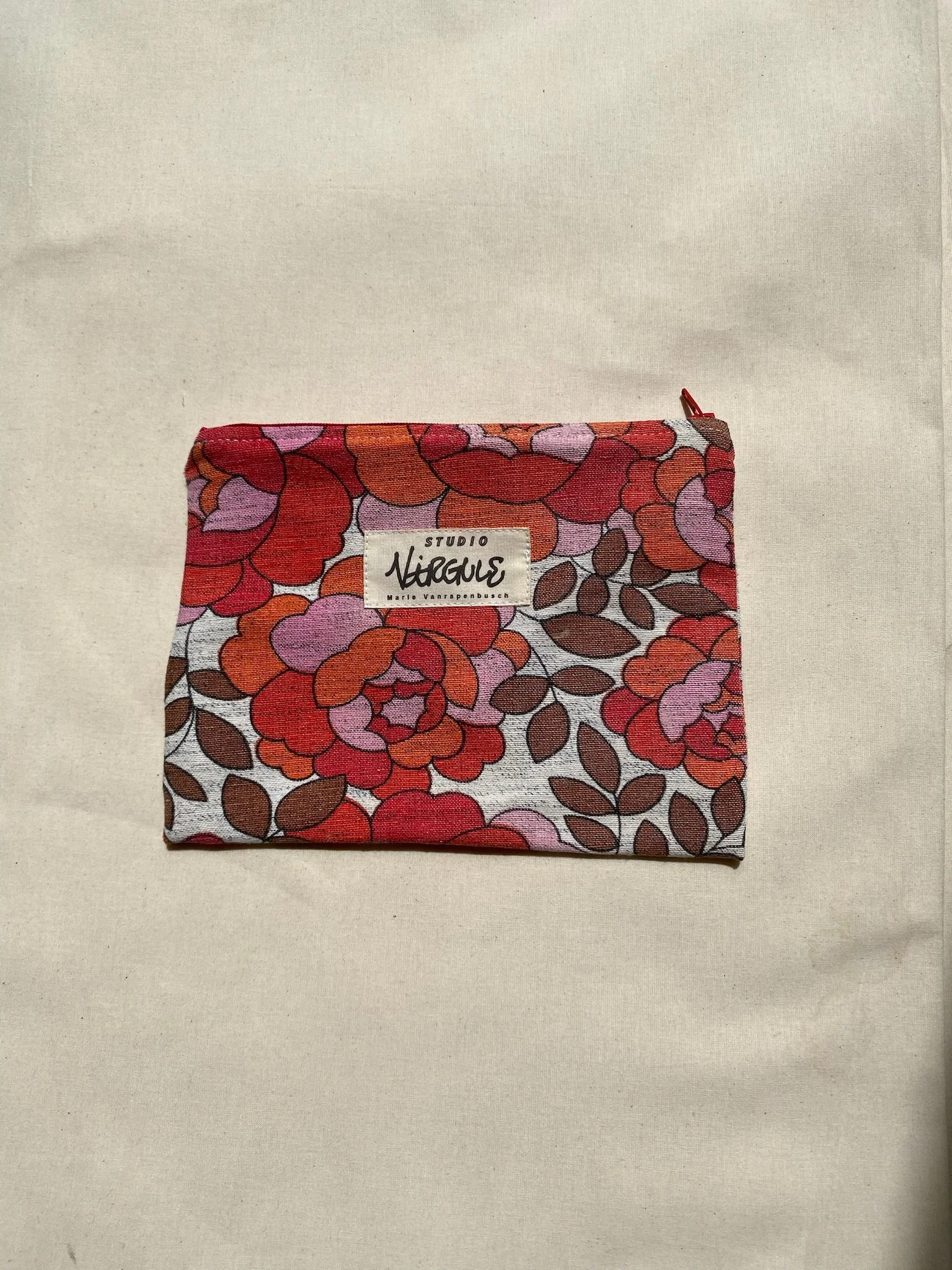 Pochette rose et orange