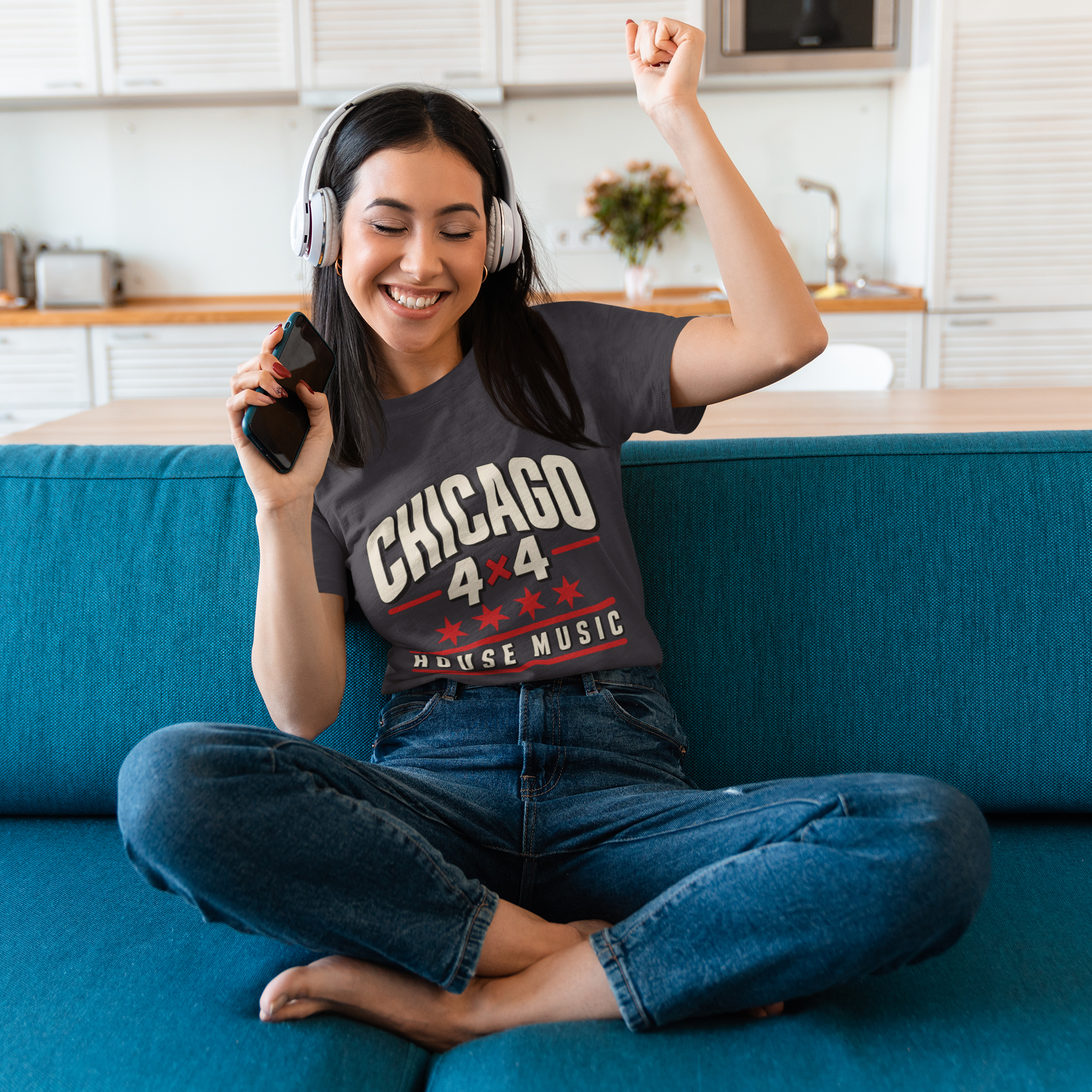 Chicago 4x4 House Music Shirt – Four on the Floor Chicago Tee