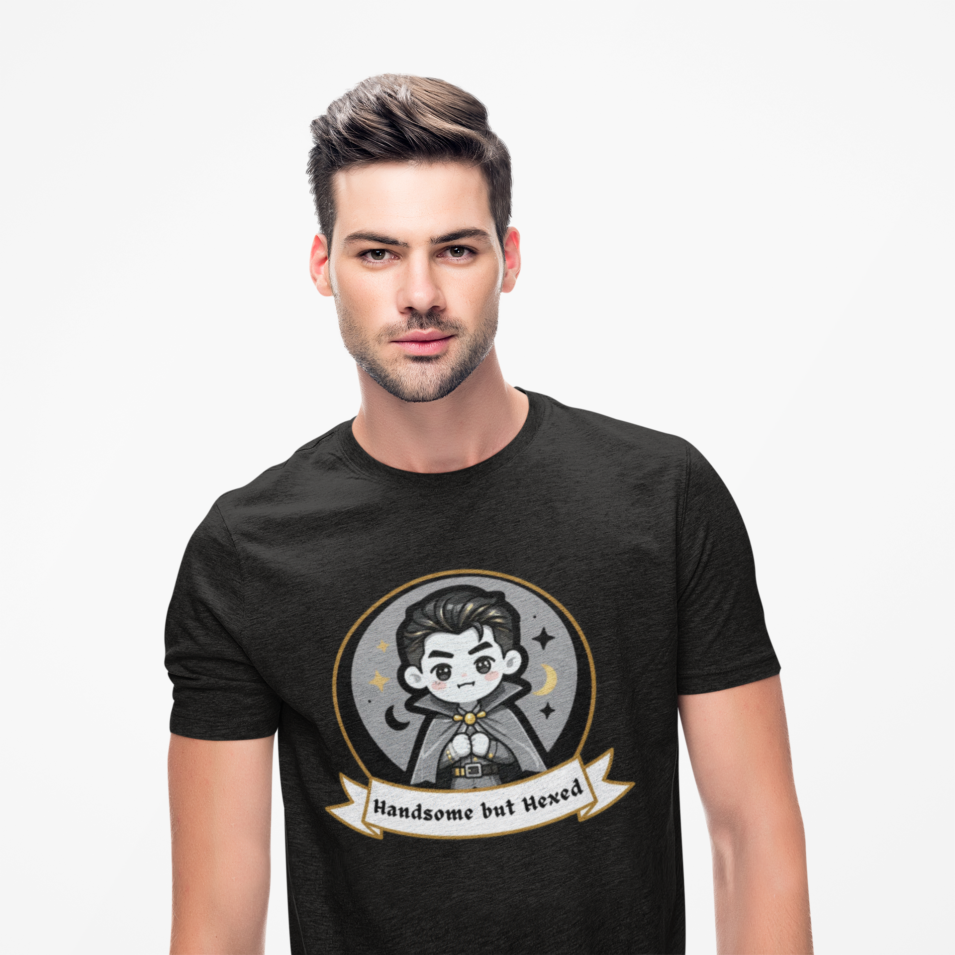 Handsome but Hexed Shirt | Cute Vampire Halloween Tee | Spooky Season Graphic T-Shirt
