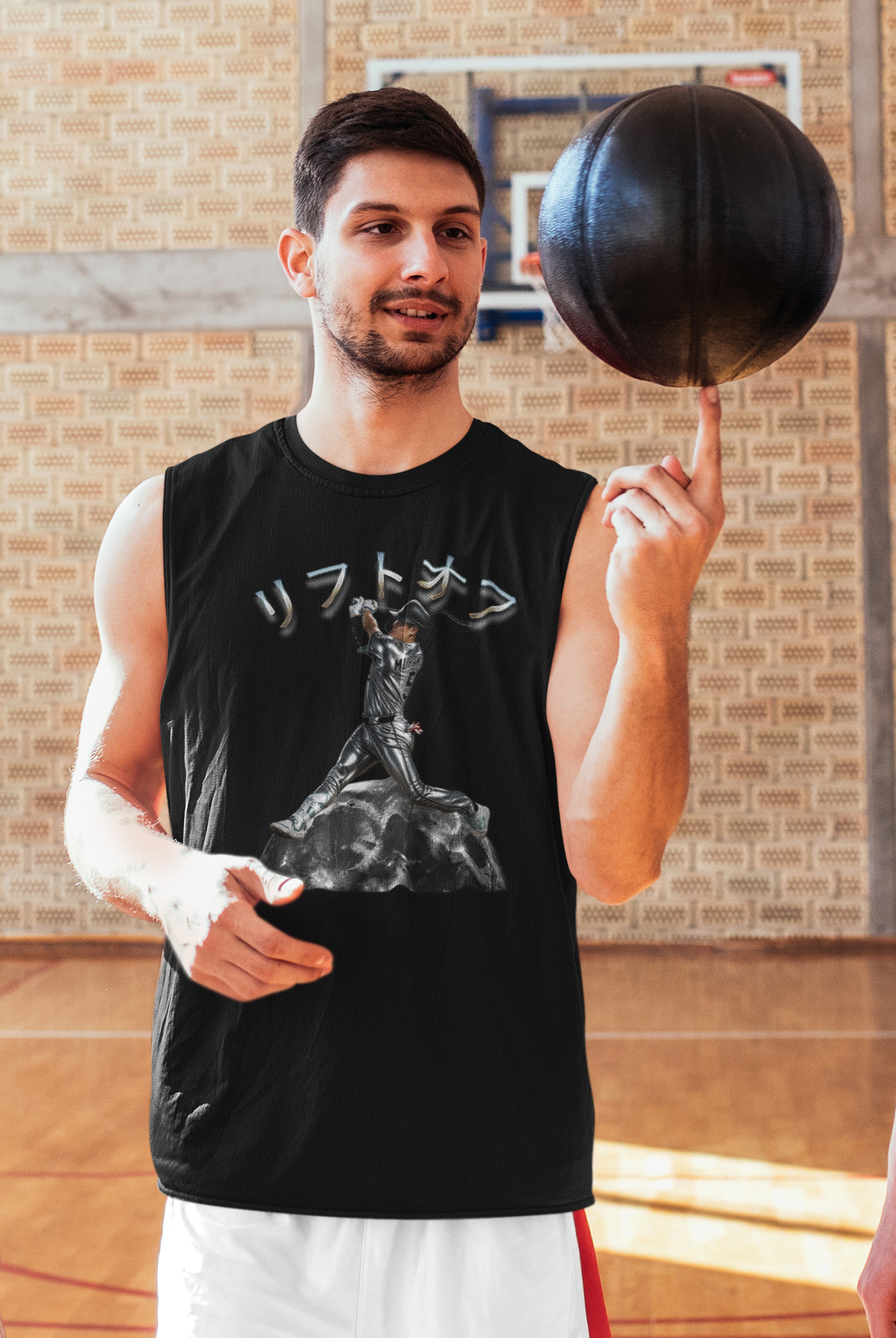 Lift Off Muscle Shirt, Japanese Baseball Sleeveless Tank, Moonshot Gym Tee, South Side Inspired Workout Shirt