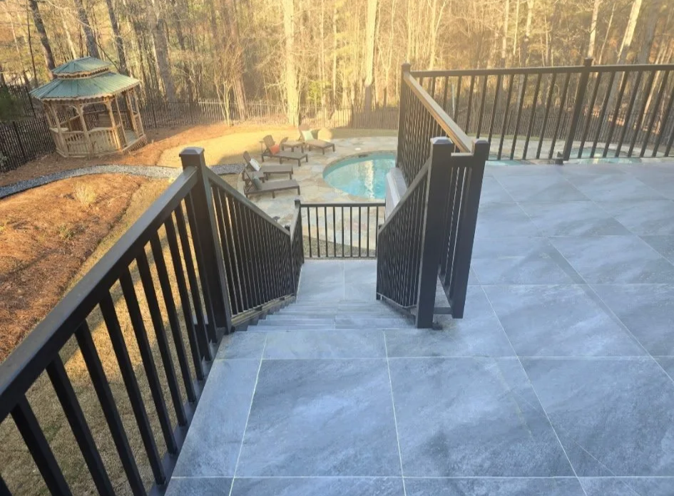 Luxury tile deck remodel, Newnan Georgia