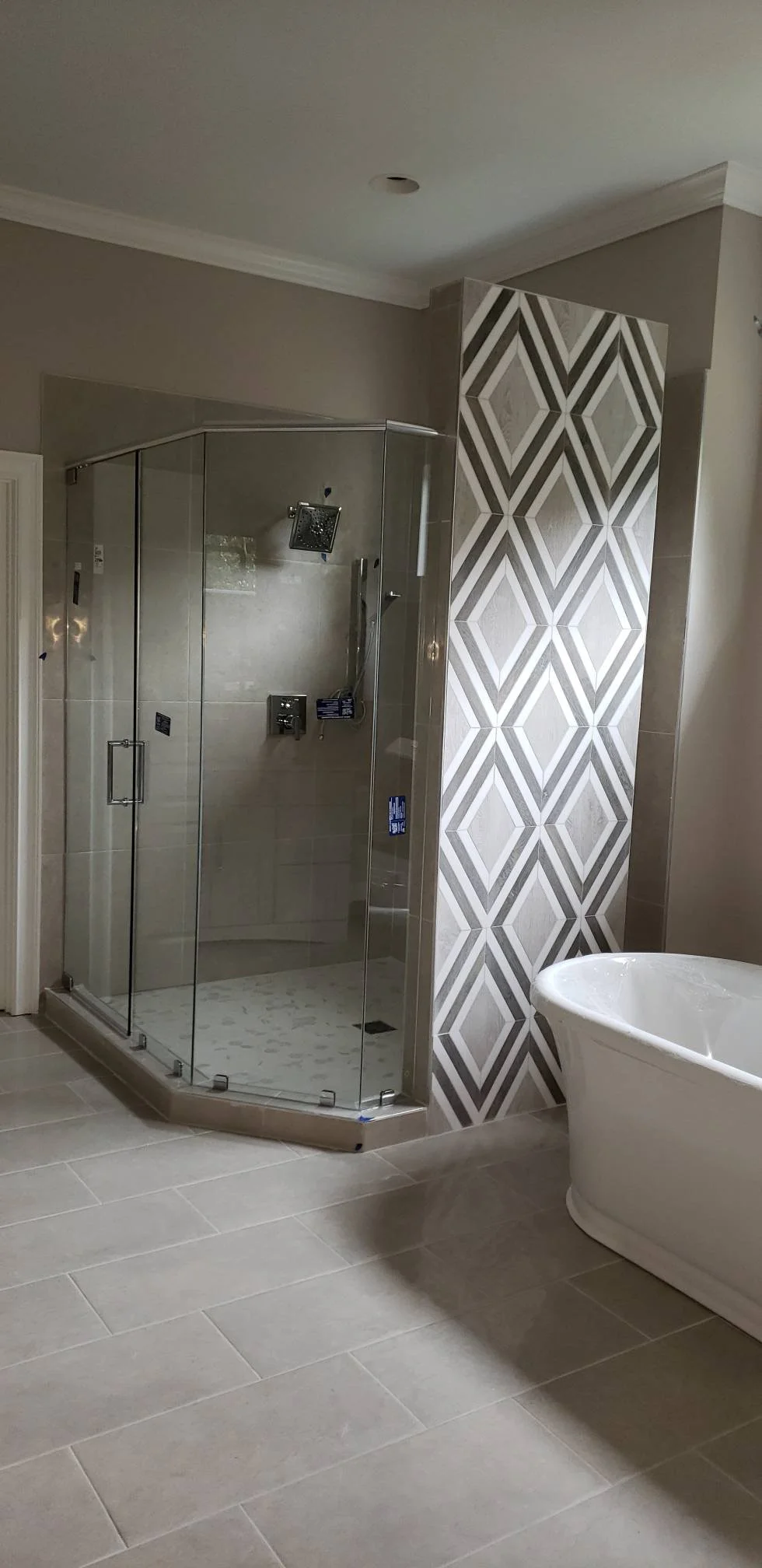 shower tile remodel in newnan georgia